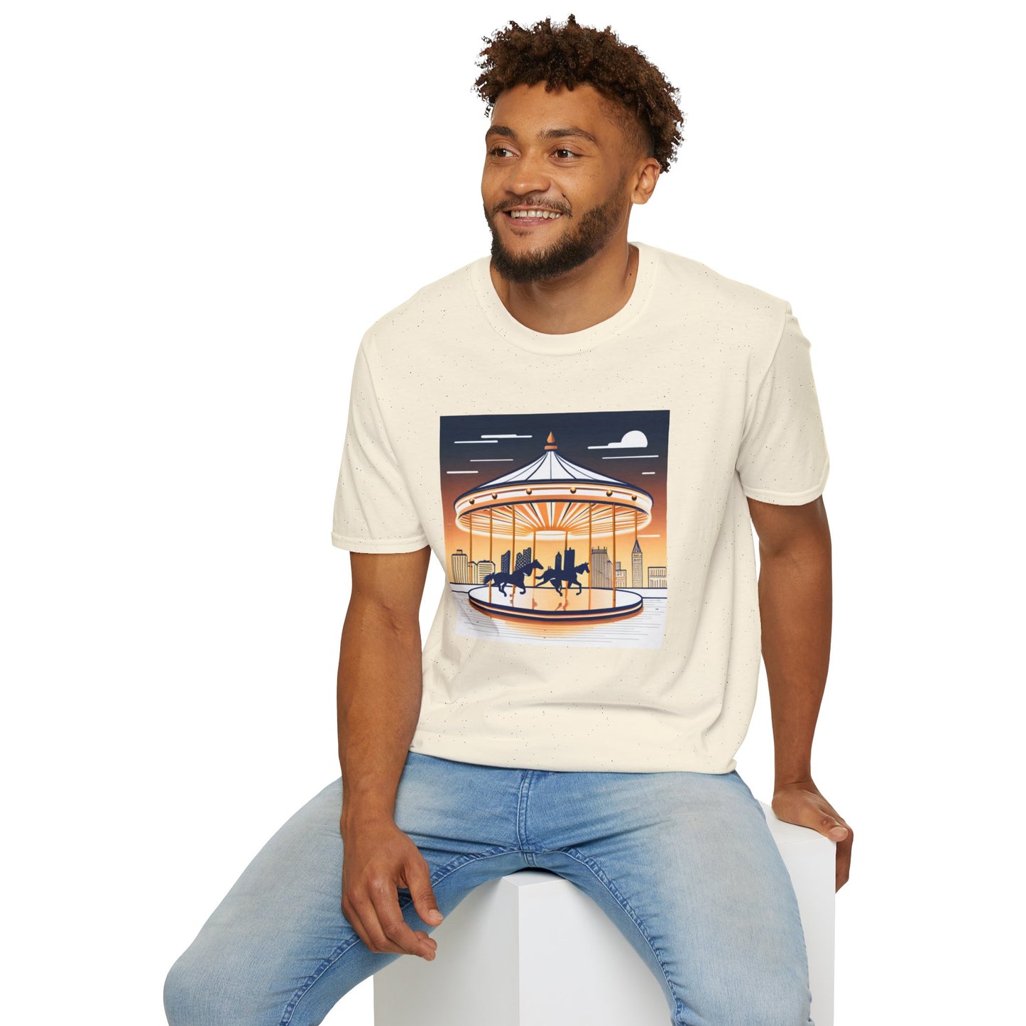 Unisex Softstyle T-Shirt/Carousel 1/Digital Art