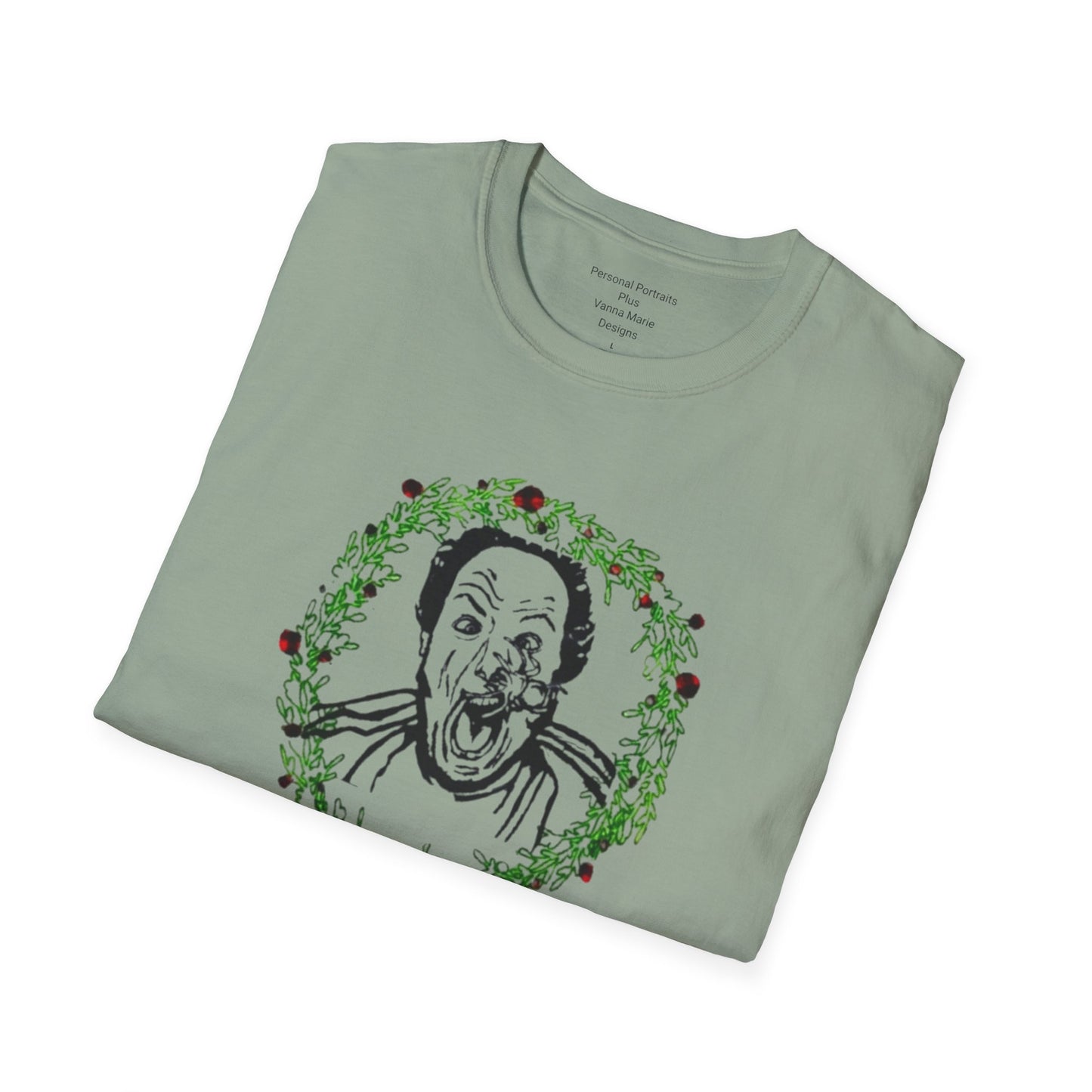 Unisex Softstyle T-Shirt/Holiday Funny/I got em Harry!!/Wreath