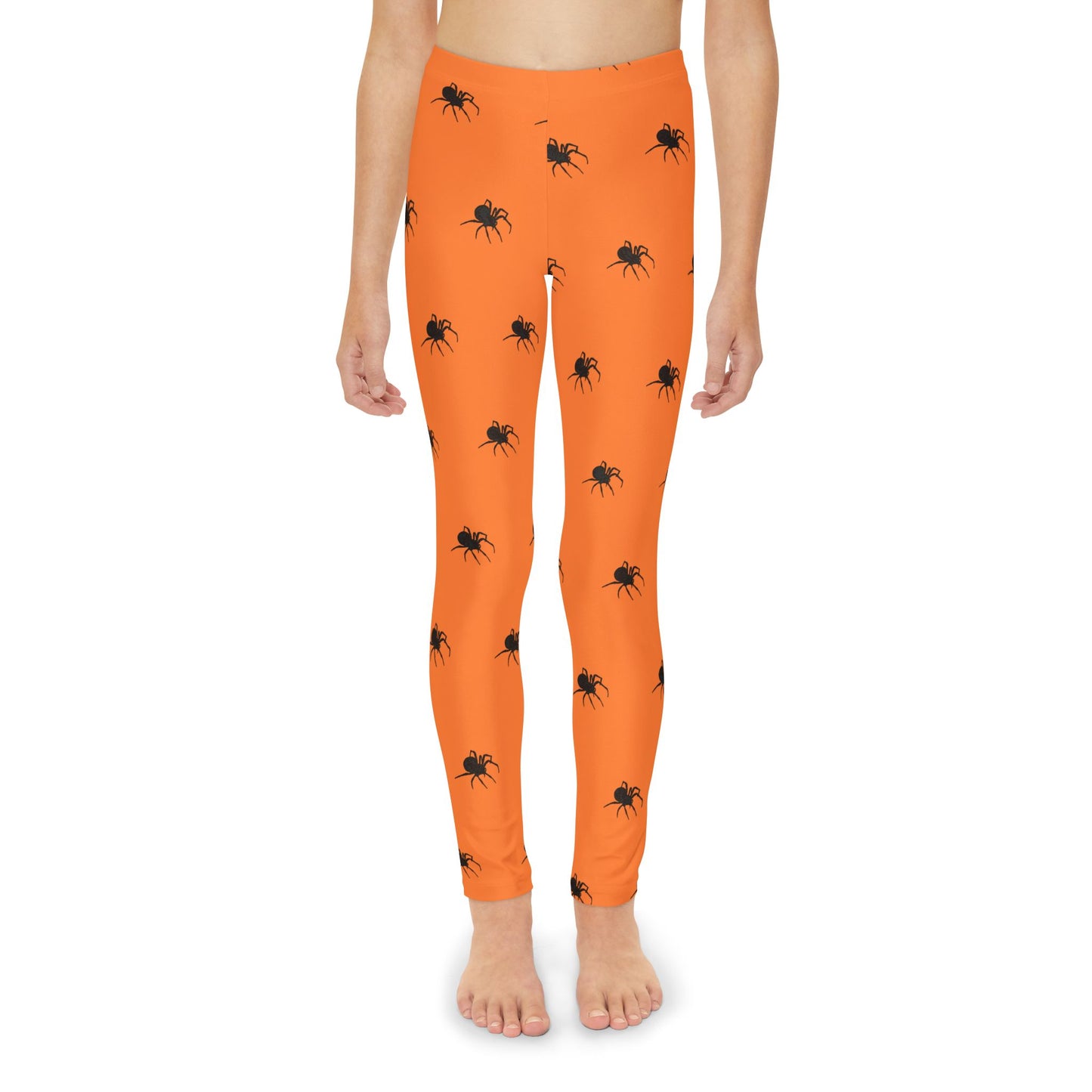 Youth Full-Length Leggings (AOP)Siders/Halloween/Orange