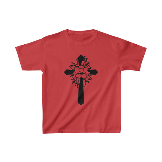 Kids Heavy Cotton™ Tee/Cross/Christian Art