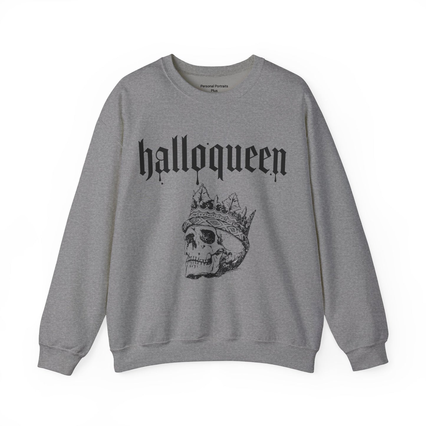 Womans Heavy Blend™ Crewneck Sweatshirt/Halloqueen/Skull