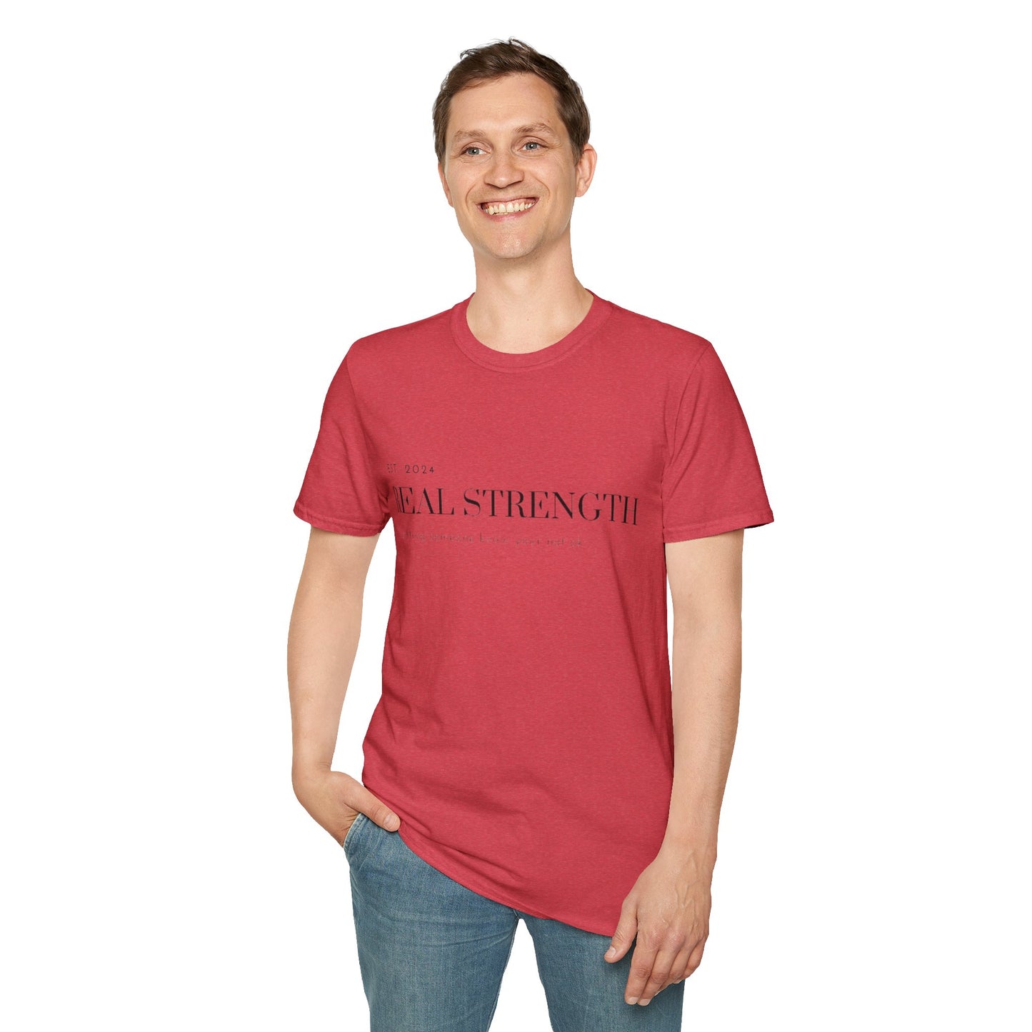 Unisex Softstyle T-Shirt/ Real strength/ Mental awareness