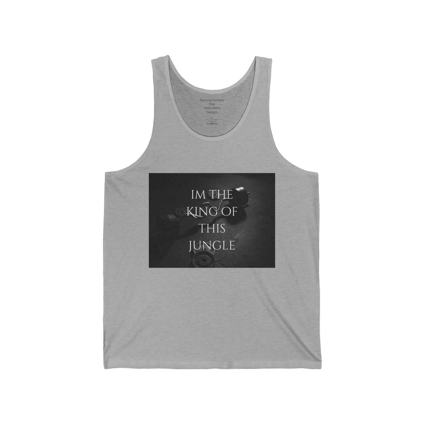 Men's Jersey Tank/ I'm the king of this Jungle