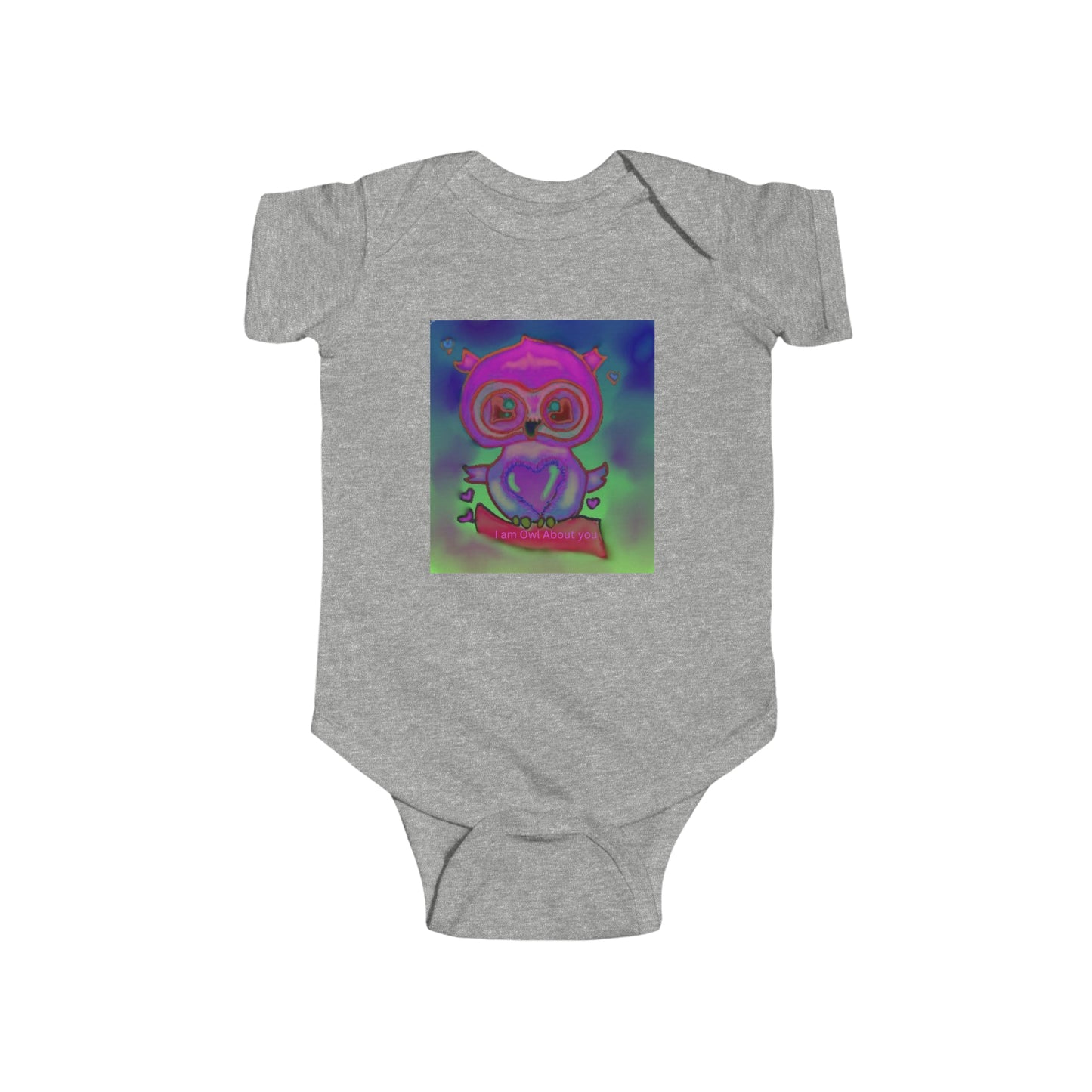 Infant Fine Jersey Bodysuit/I am Owl about you/Valentines Day