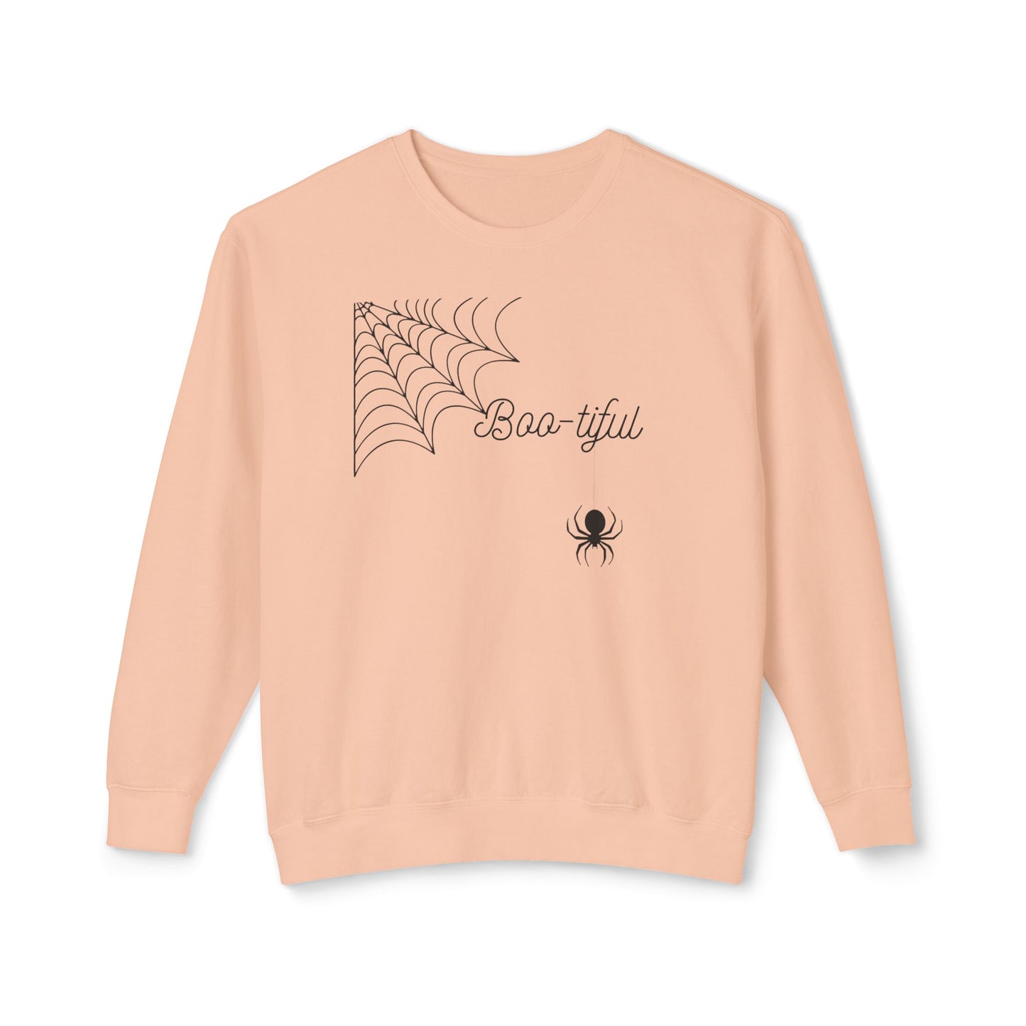 Unisex Lightweight Crewneck Sweatshirt/Boo-tiful Spider