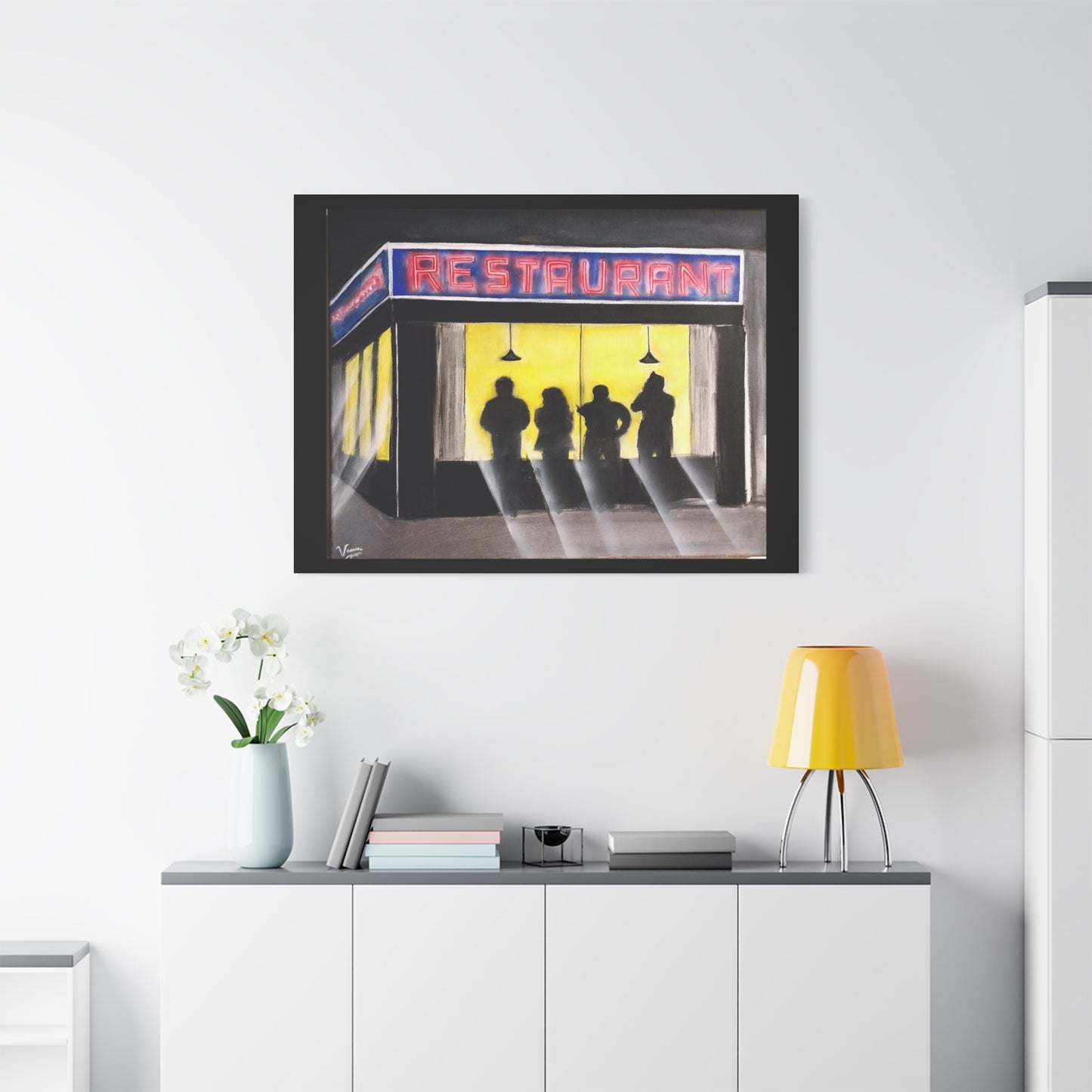 Matte Canvas, Stretched, 1.25" /Acrylic Painted Print/ 90s Sitcom