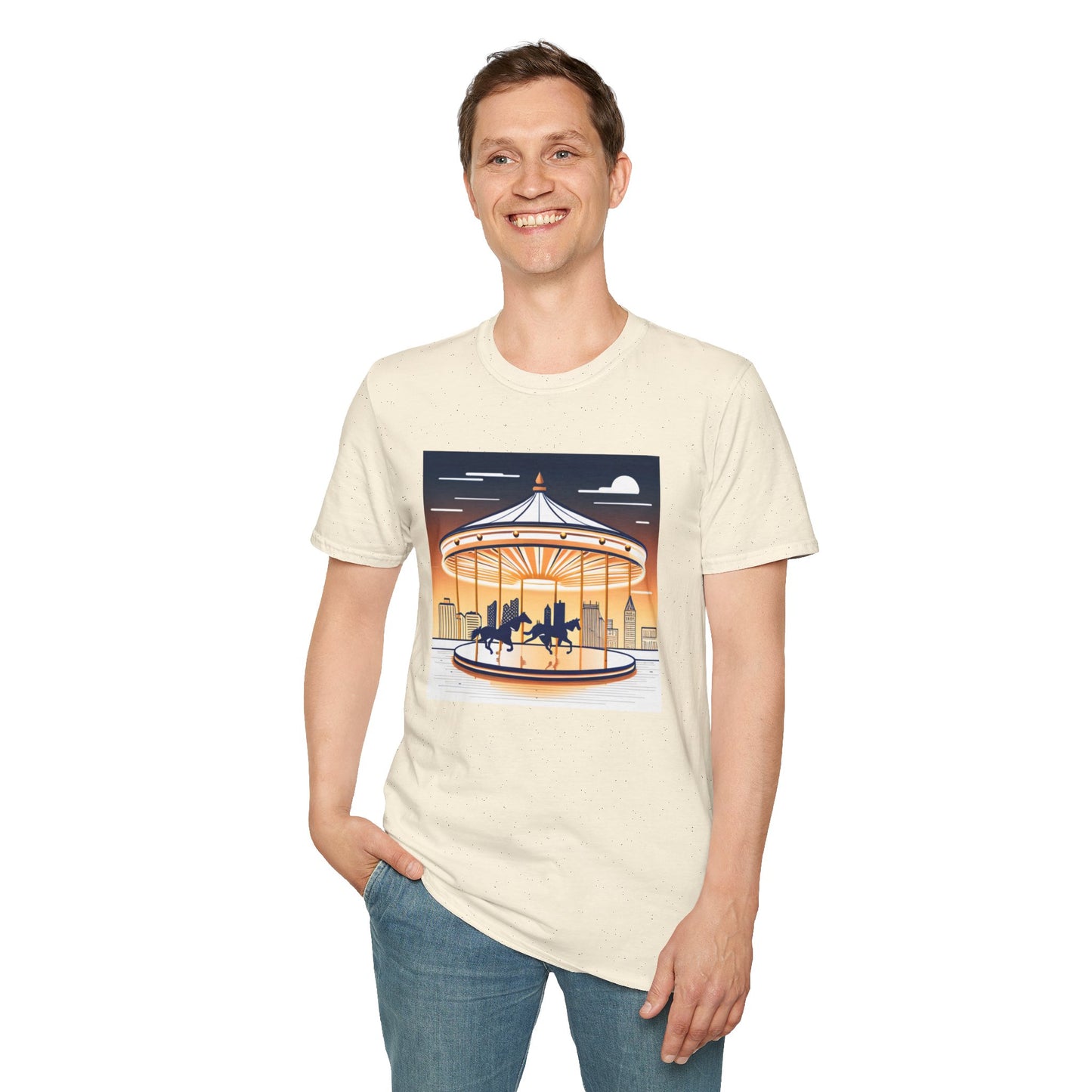 Unisex Softstyle T-Shirt/Carousel 1/Digital Art