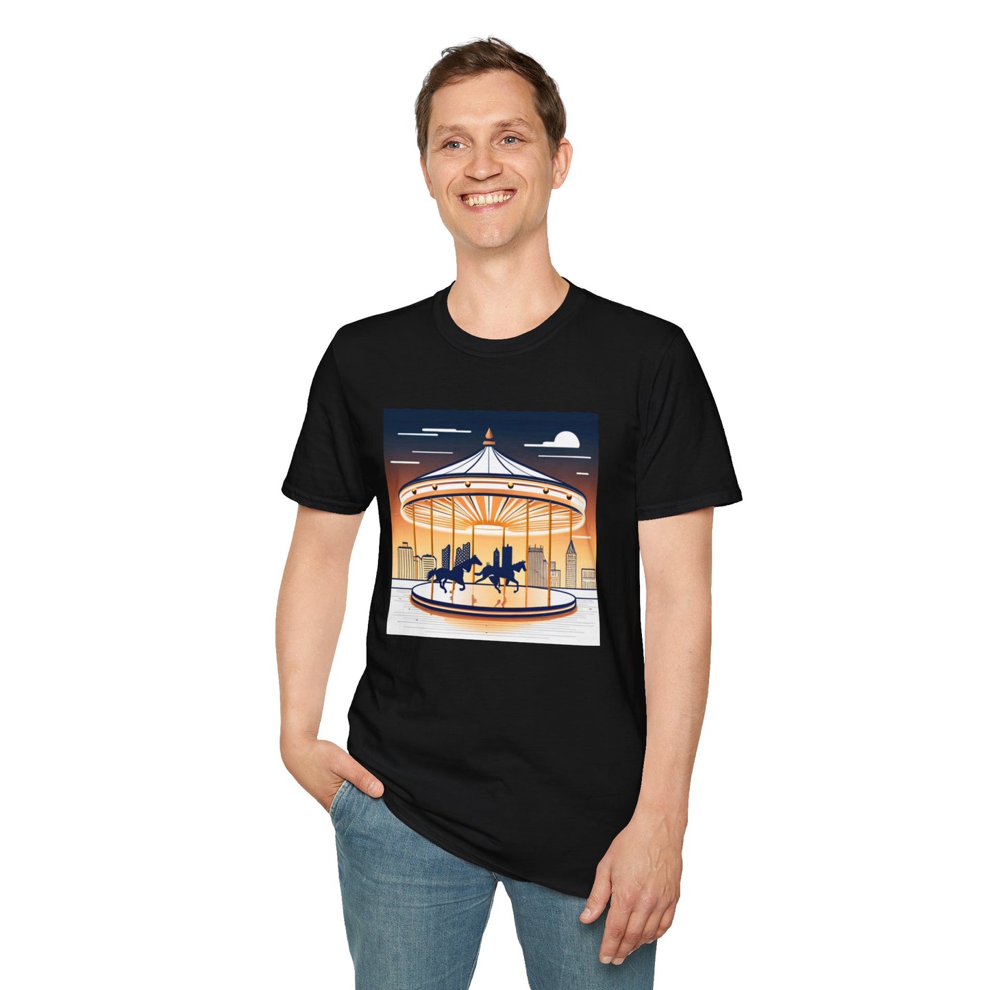 Unisex Softstyle T-Shirt/Carousel 1/Digital Art