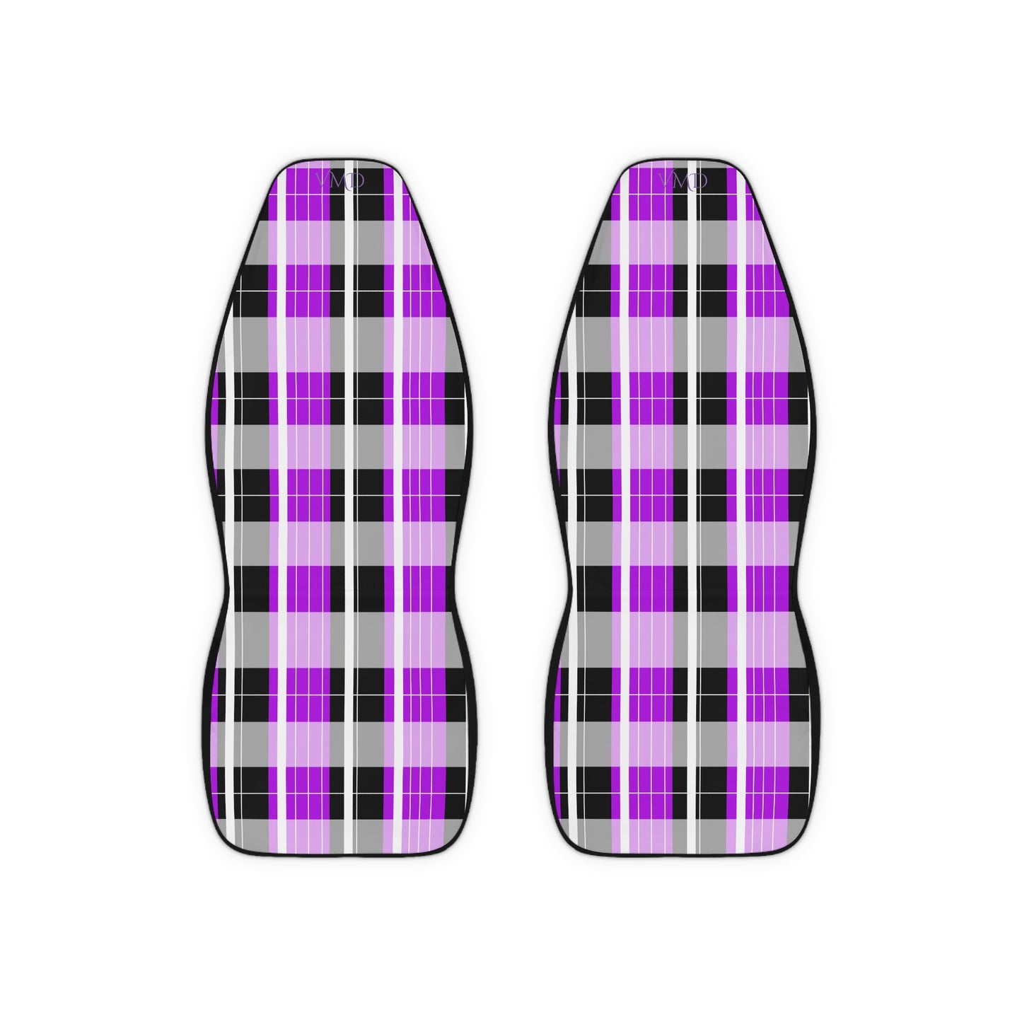 Polyester Car Seat Covers/Purple Plaid