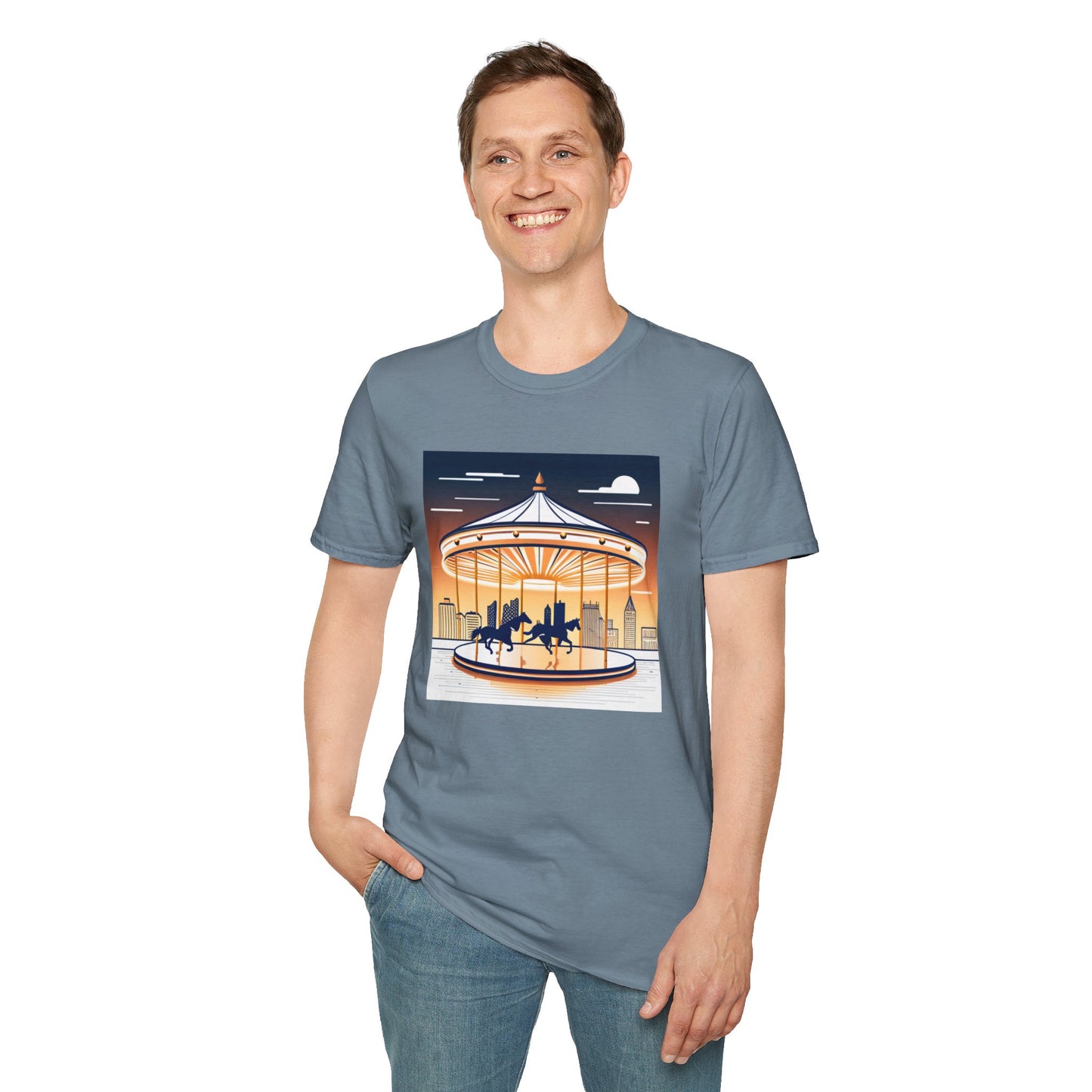 Unisex Softstyle T-Shirt/Carousel 1/Digital Art