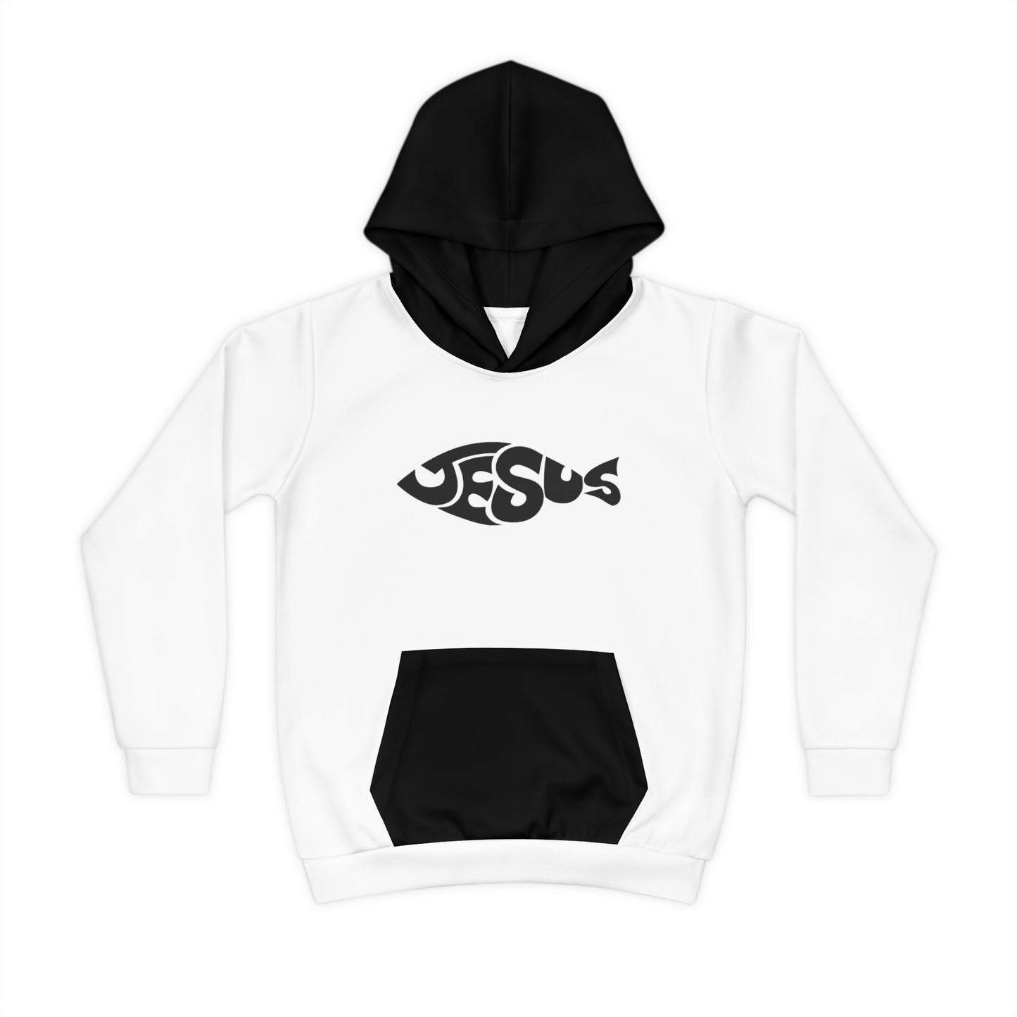 Children's Hoodie (AOP)/Jesus Fish