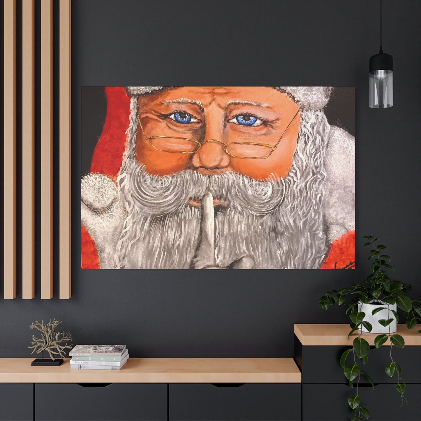 Matte Canvas, Stretched, 1.25/Santa Claus/Holiday