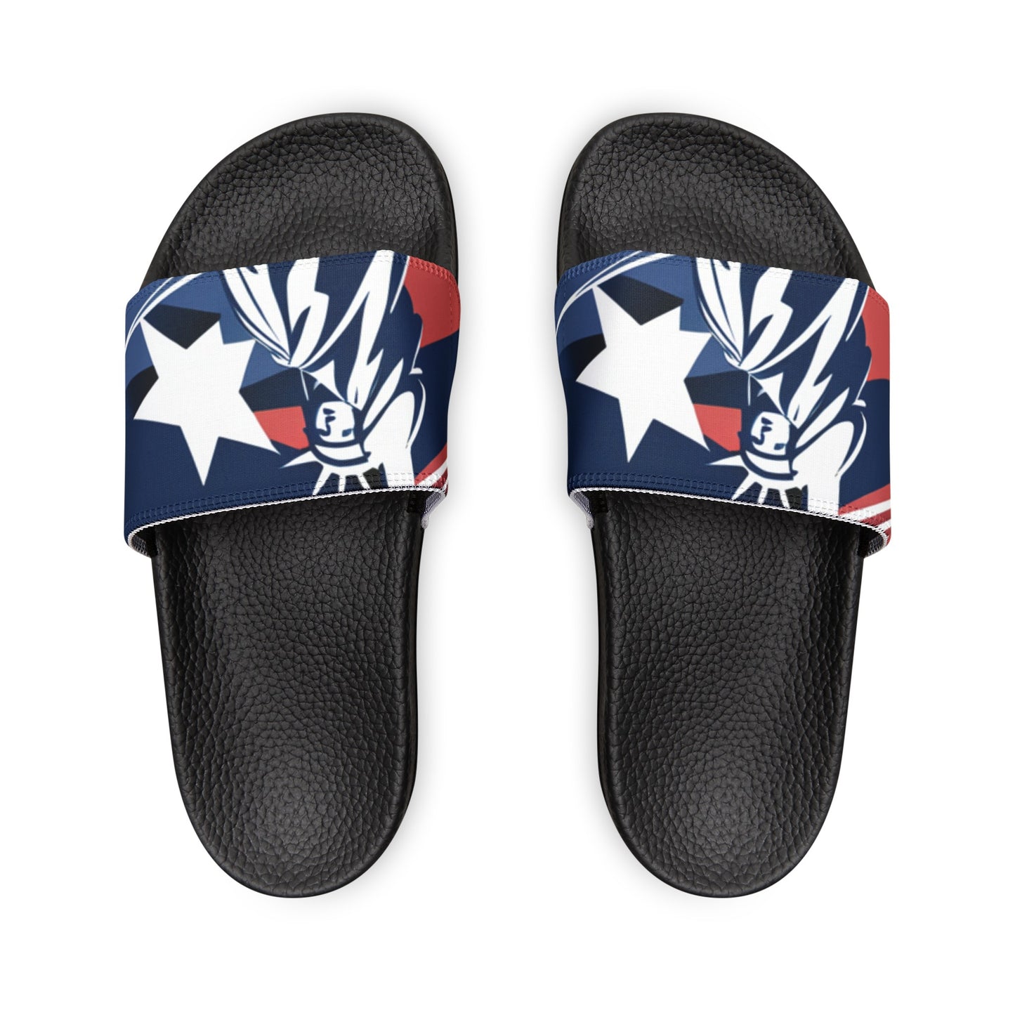 Men's Slide Sandals/Statue of Liberty/R/W/B