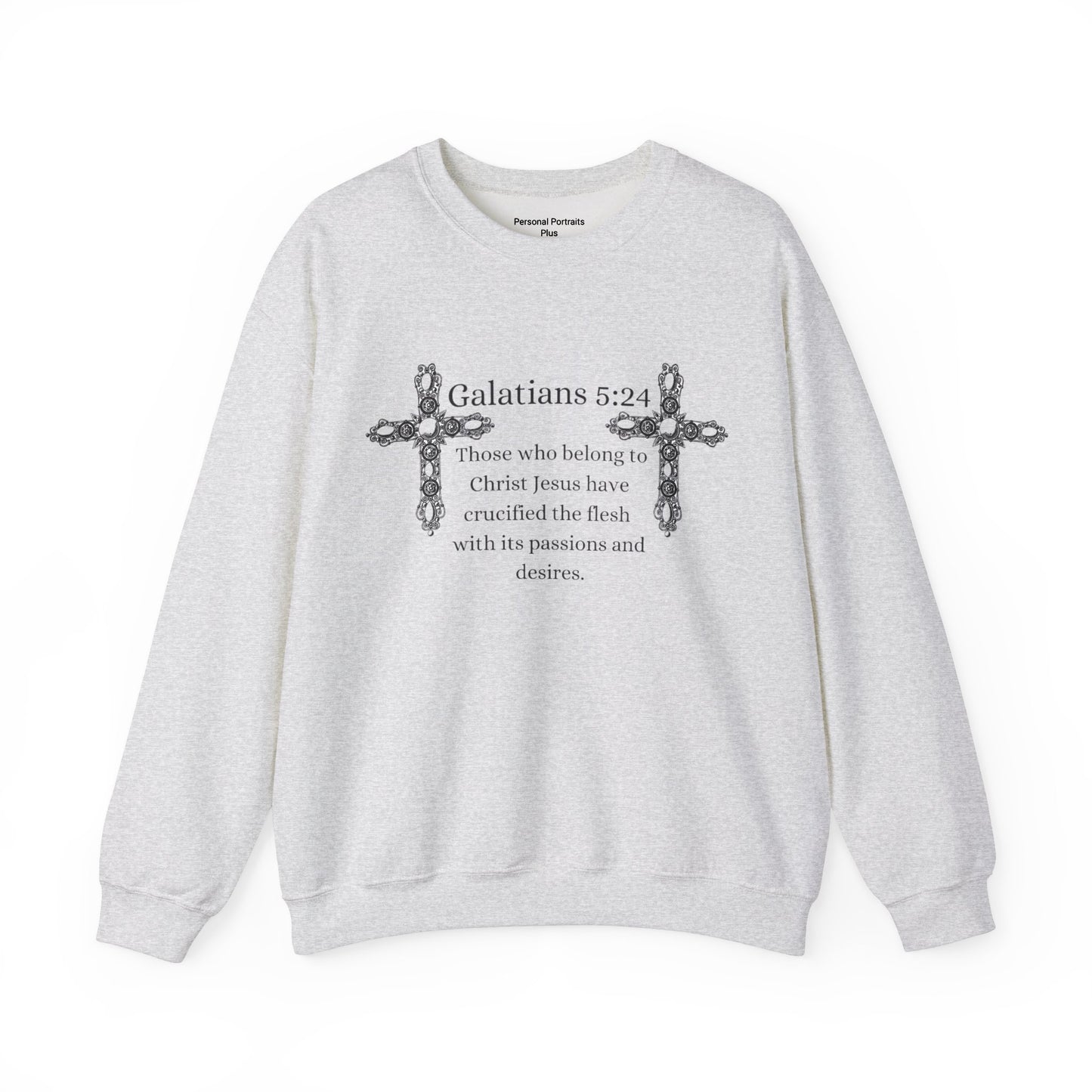 Unisex Heavy Blend™ Crewneck Sweatshirt/Galatians 5:24