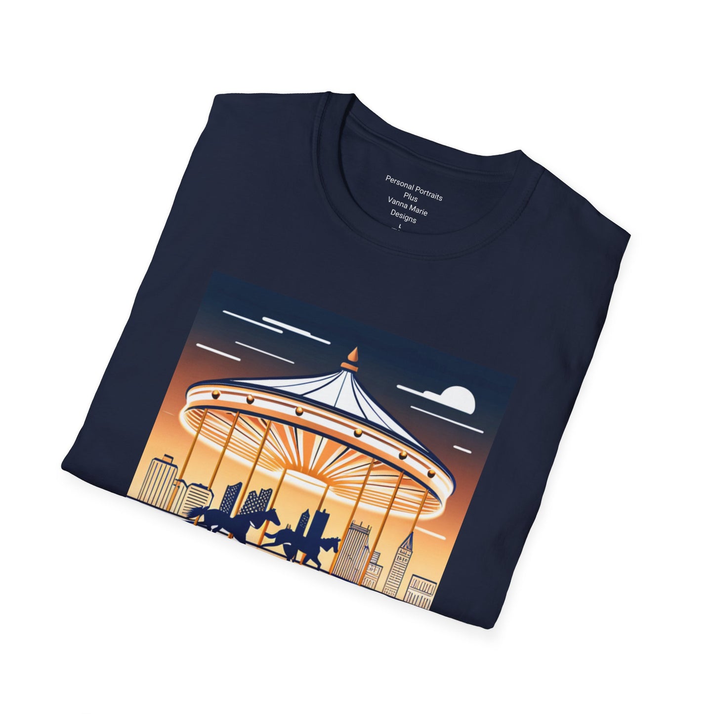 Unisex Softstyle T-Shirt/Carousel 1/Digital Art