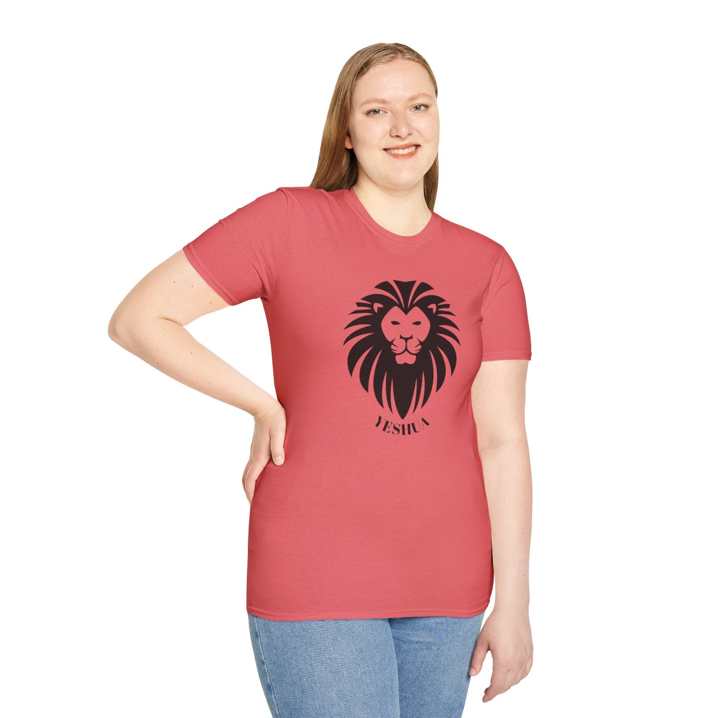 Unisex Softstyle T-Shirt/Yeshua Lion/Black