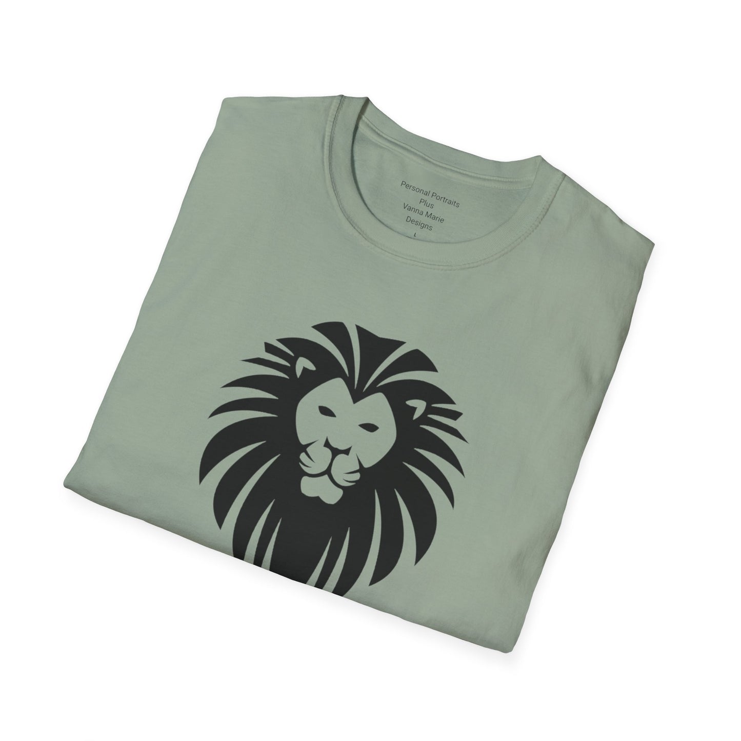 Unisex Softstyle T-Shirt/Yeshua Lion/Black