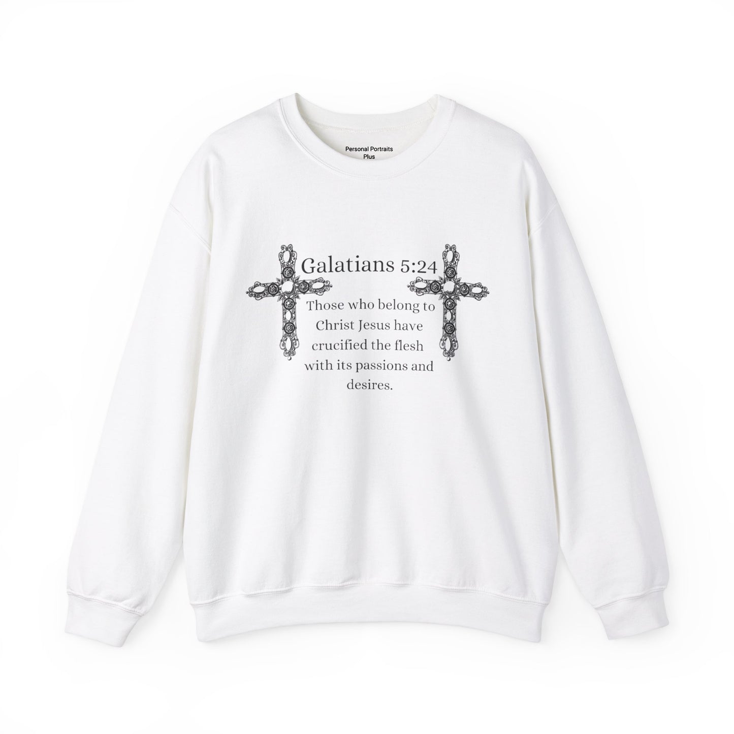 Unisex Heavy Blend™ Crewneck Sweatshirt/Galatians 5:24