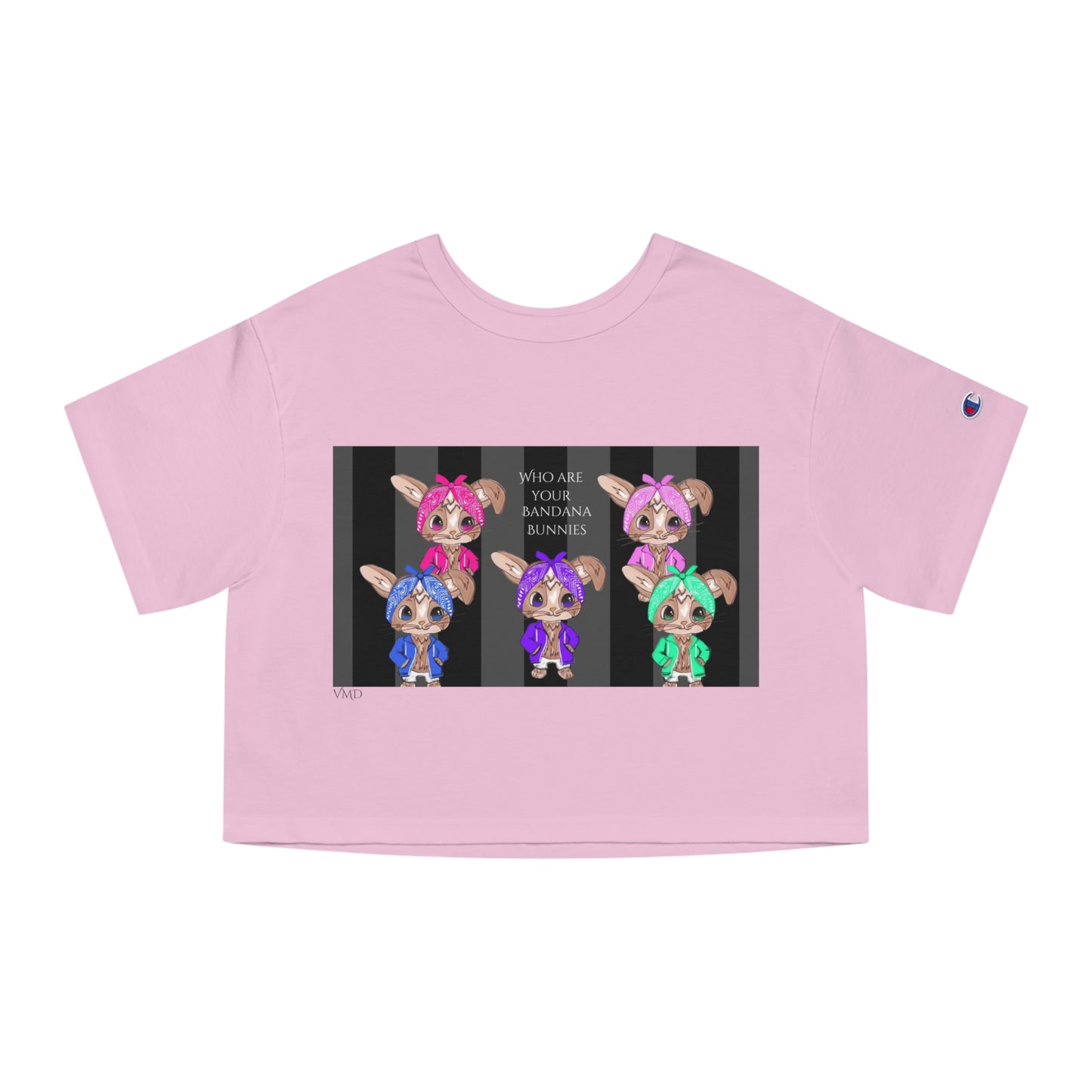 Champion Women's Cropped T-Shirt/Who are your Bandana Bunnies