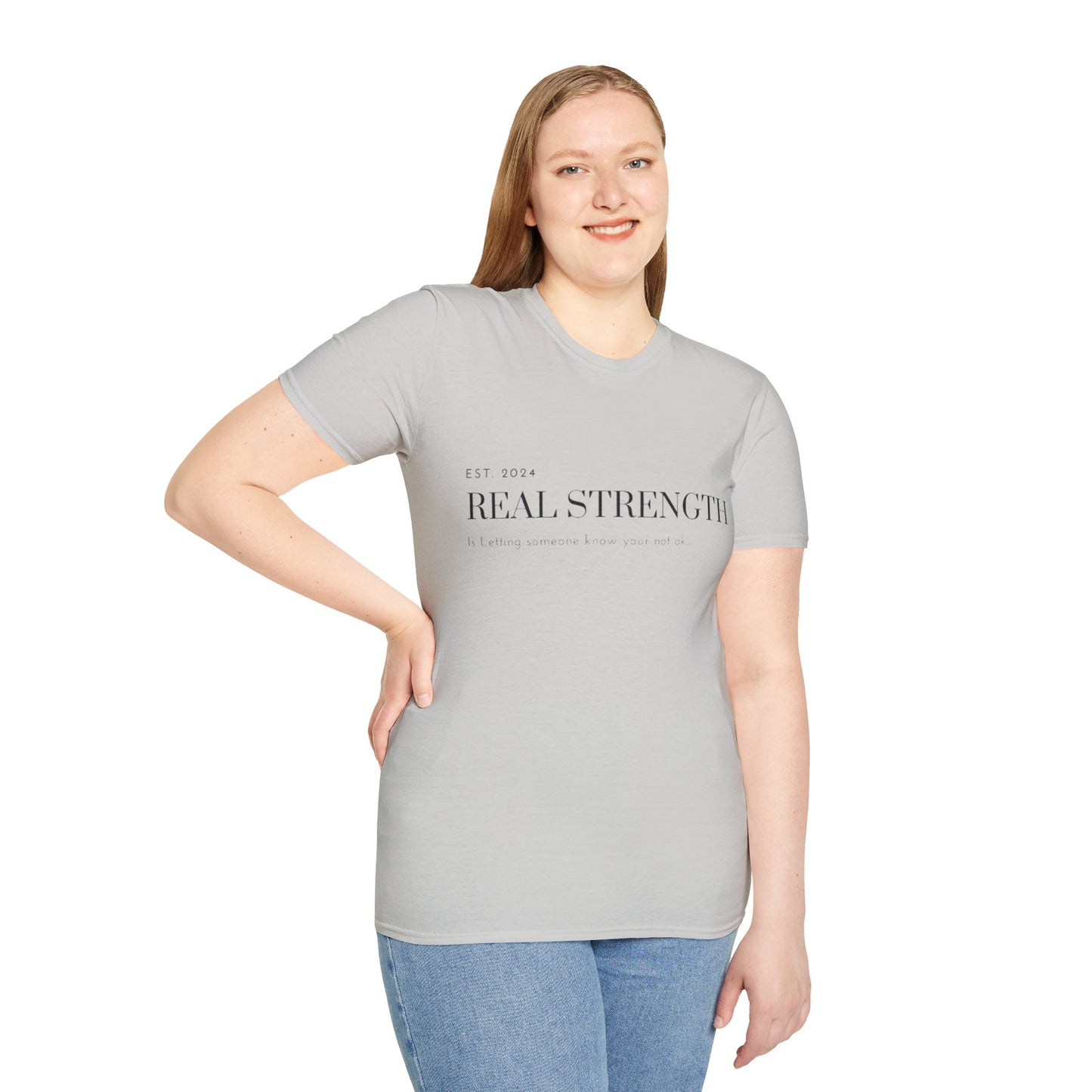 Unisex Softstyle T-Shirt/ Real strength/ Mental awareness