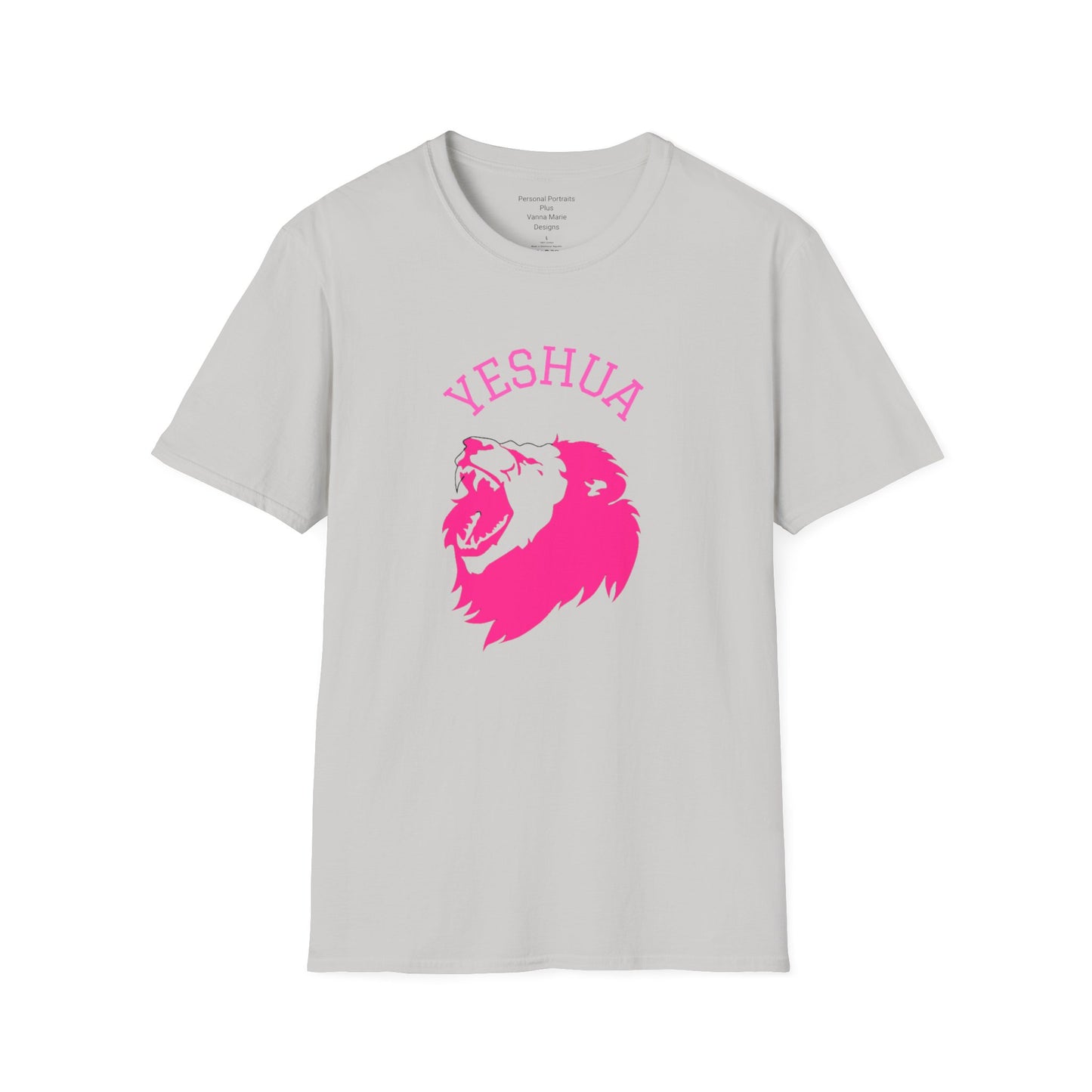 Unisex Softstyle T-Shirt/Yeshua/Pink/Lion