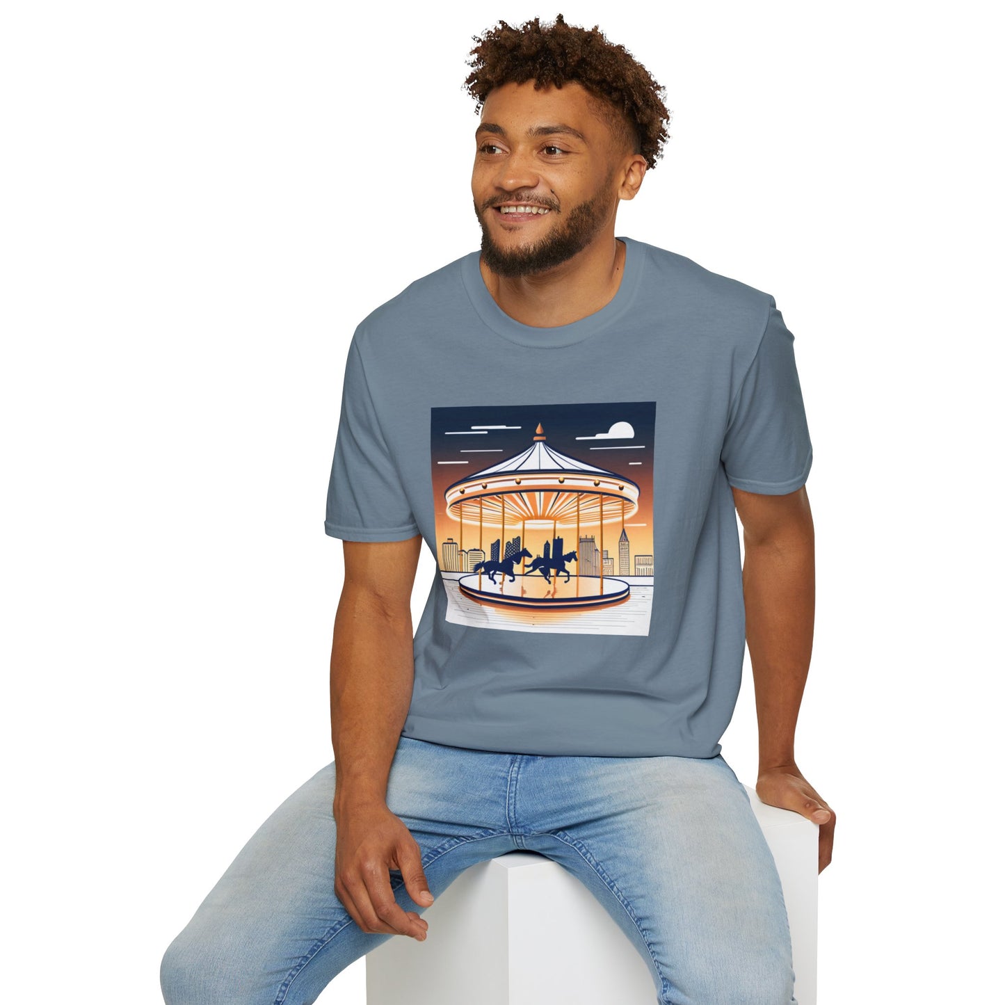 Unisex Softstyle T-Shirt/Carousel 1/Digital Art