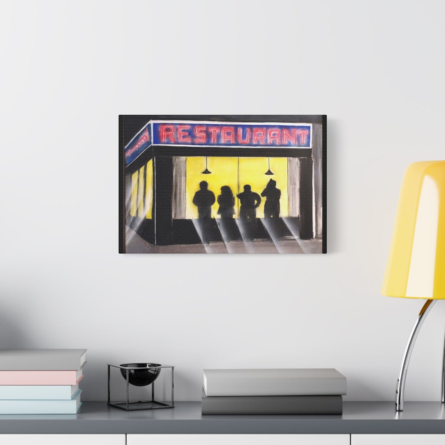 Matte Canvas, Stretched, 1.25" /Acrylic Painted Print/ 90s Sitcom