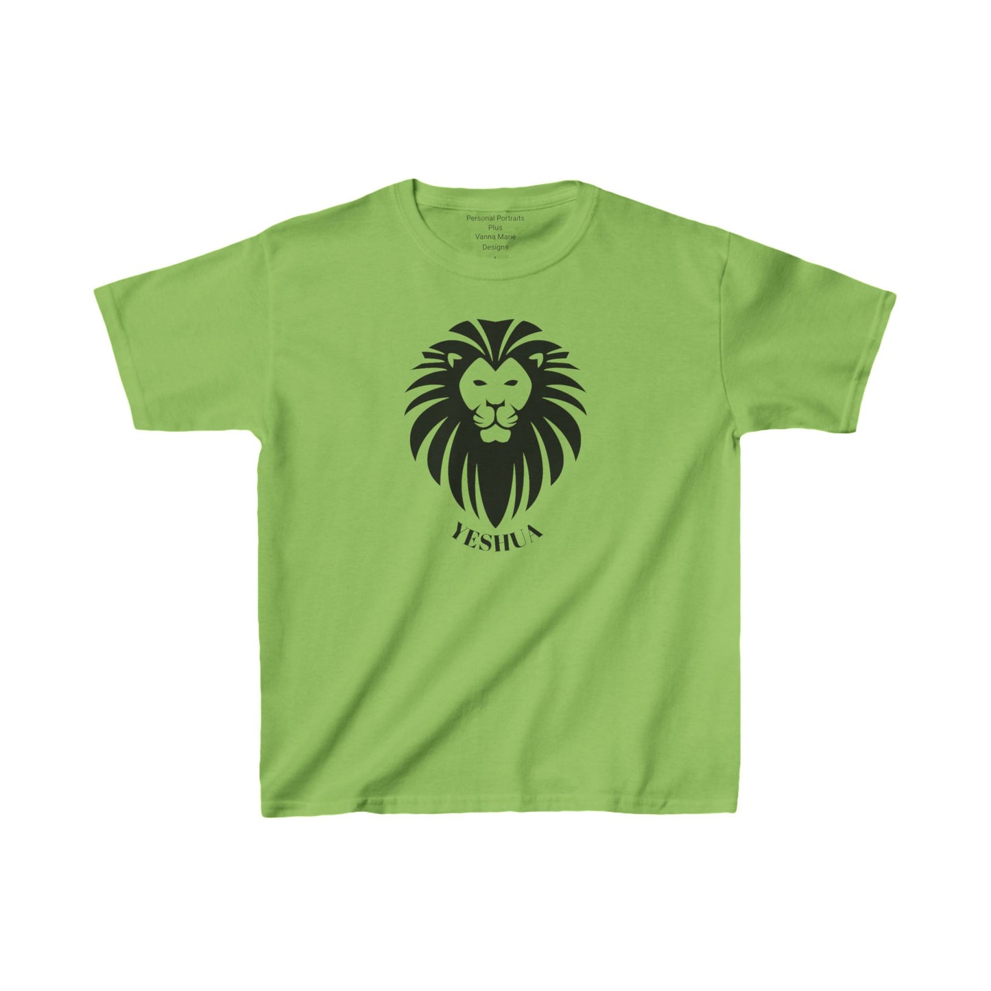 Kids Heavy Cotton™ Tee/Yeshua Lion/Black