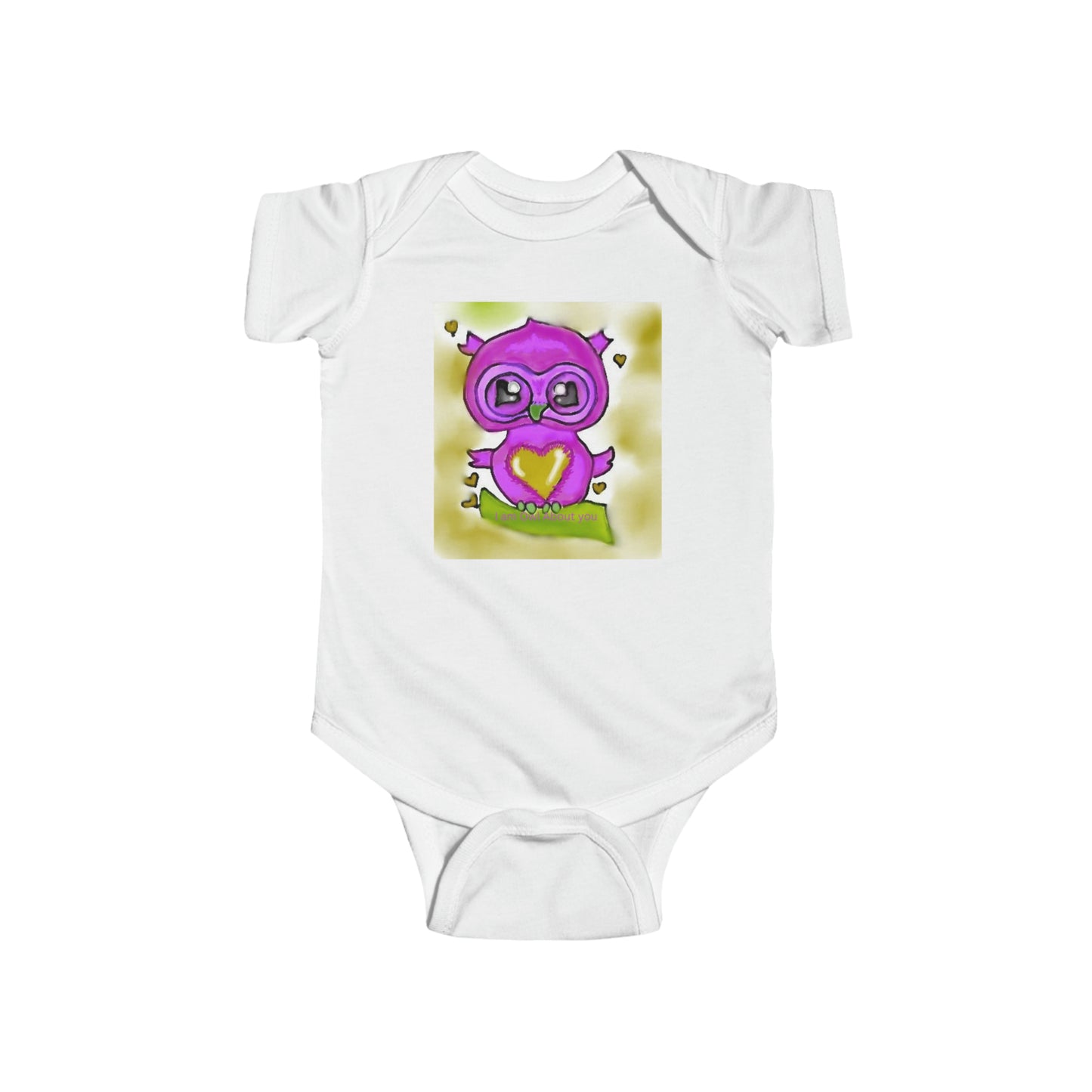 Infant Fine Jersey Bodysuit/I am Owl about you/Valentines Day