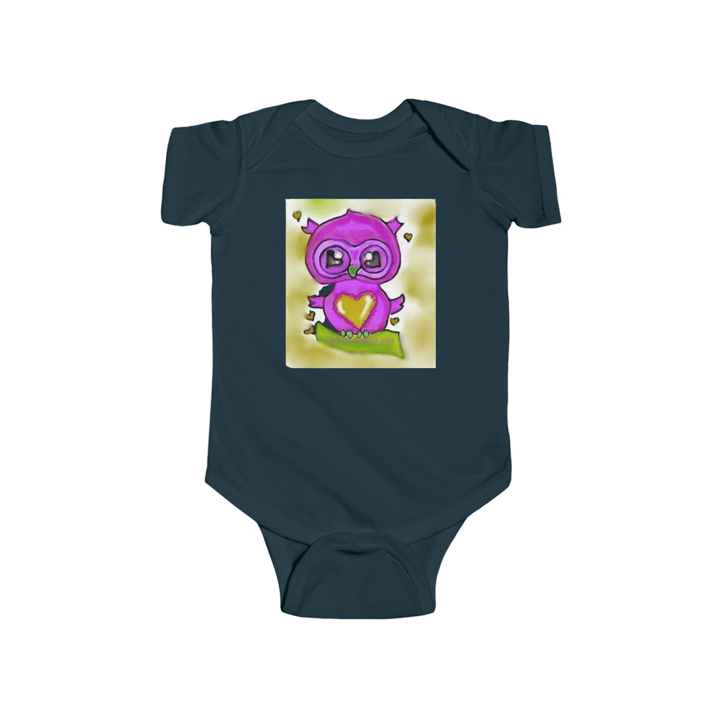 Infant Fine Jersey Bodysuit/I am Owl about you/Valentines Day