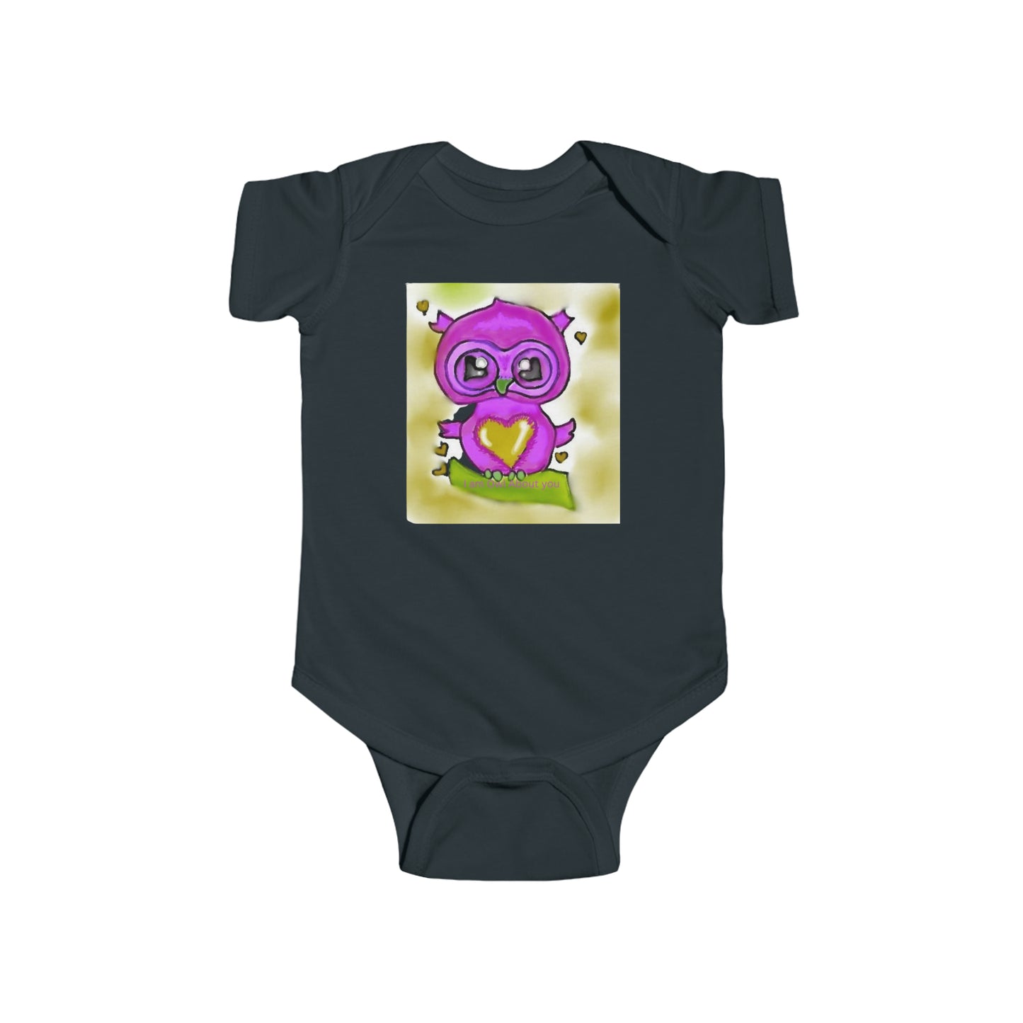 Infant Fine Jersey Bodysuit/I am Owl about you/Valentines Day