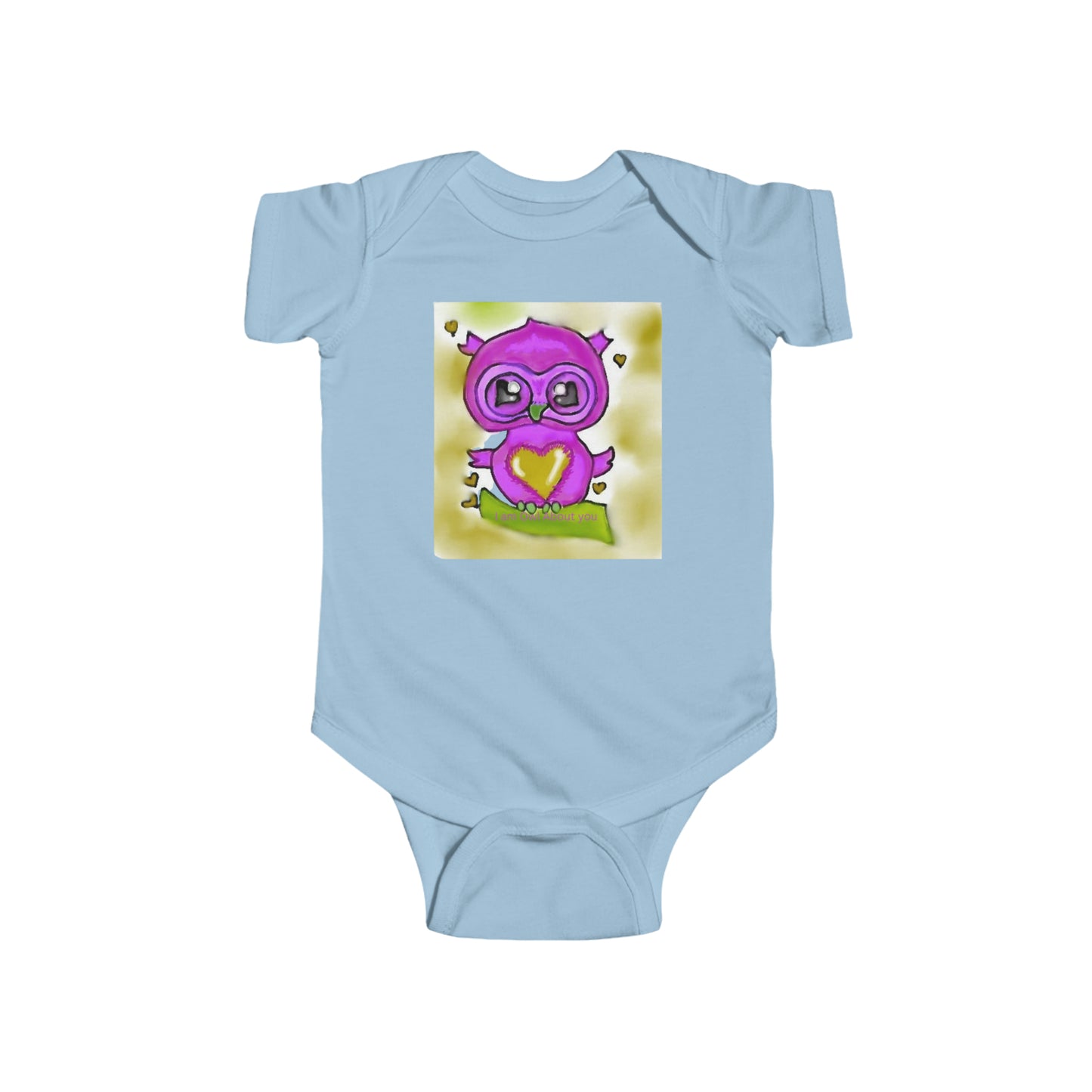 Infant Fine Jersey Bodysuit/I am Owl about you/Valentines Day