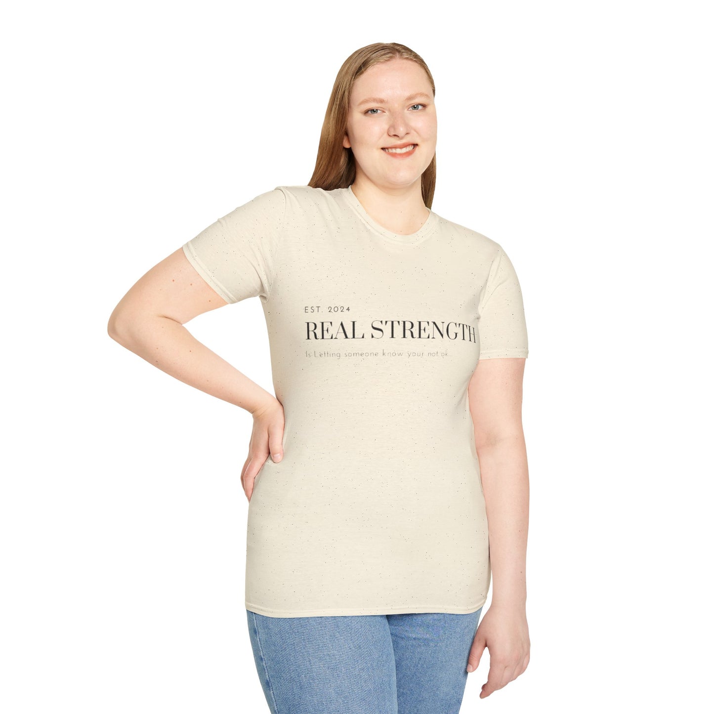 Unisex Softstyle T-Shirt/ Real strength/ Mental awareness