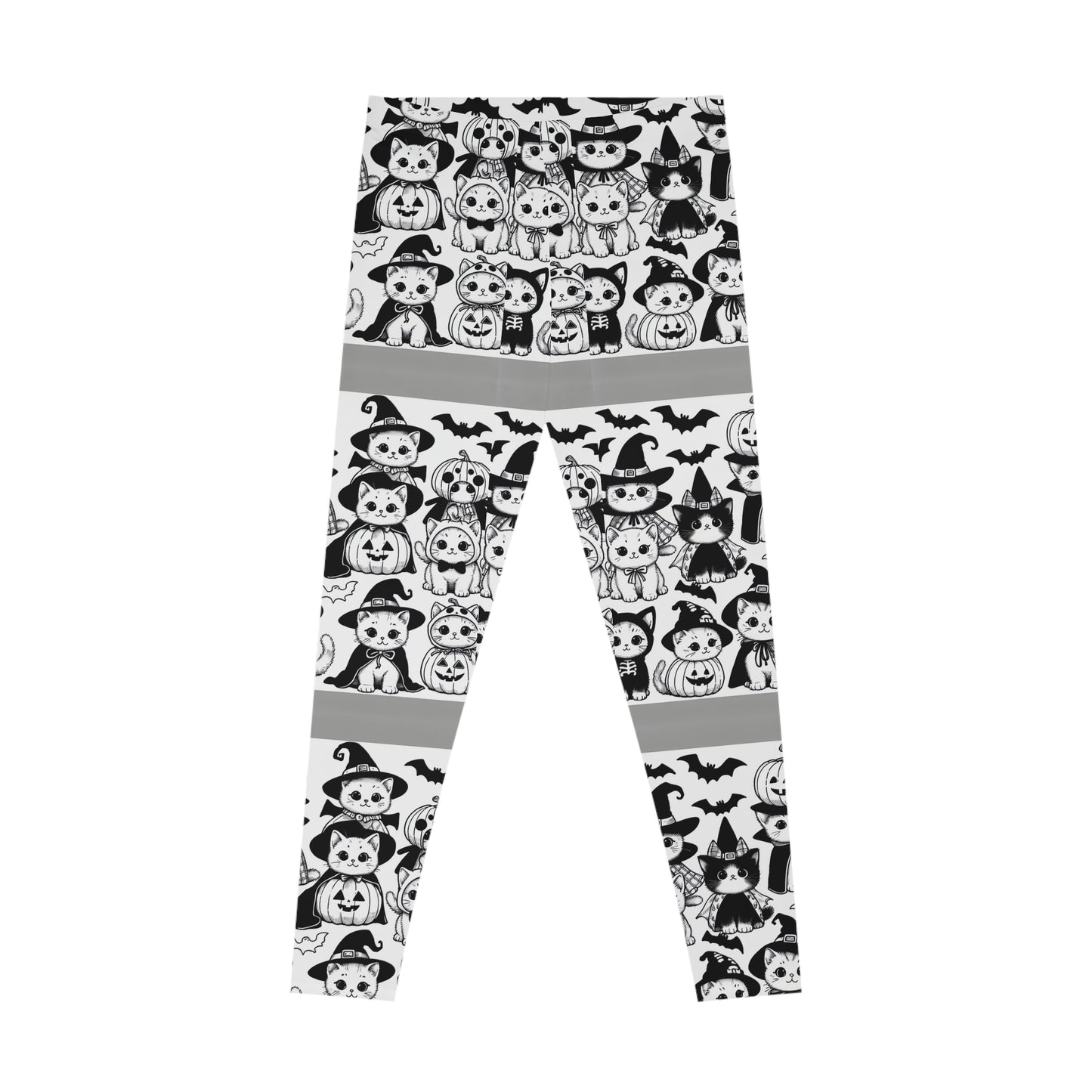 Woman's Stretchy Leggings (AOP)Kitten Halloween