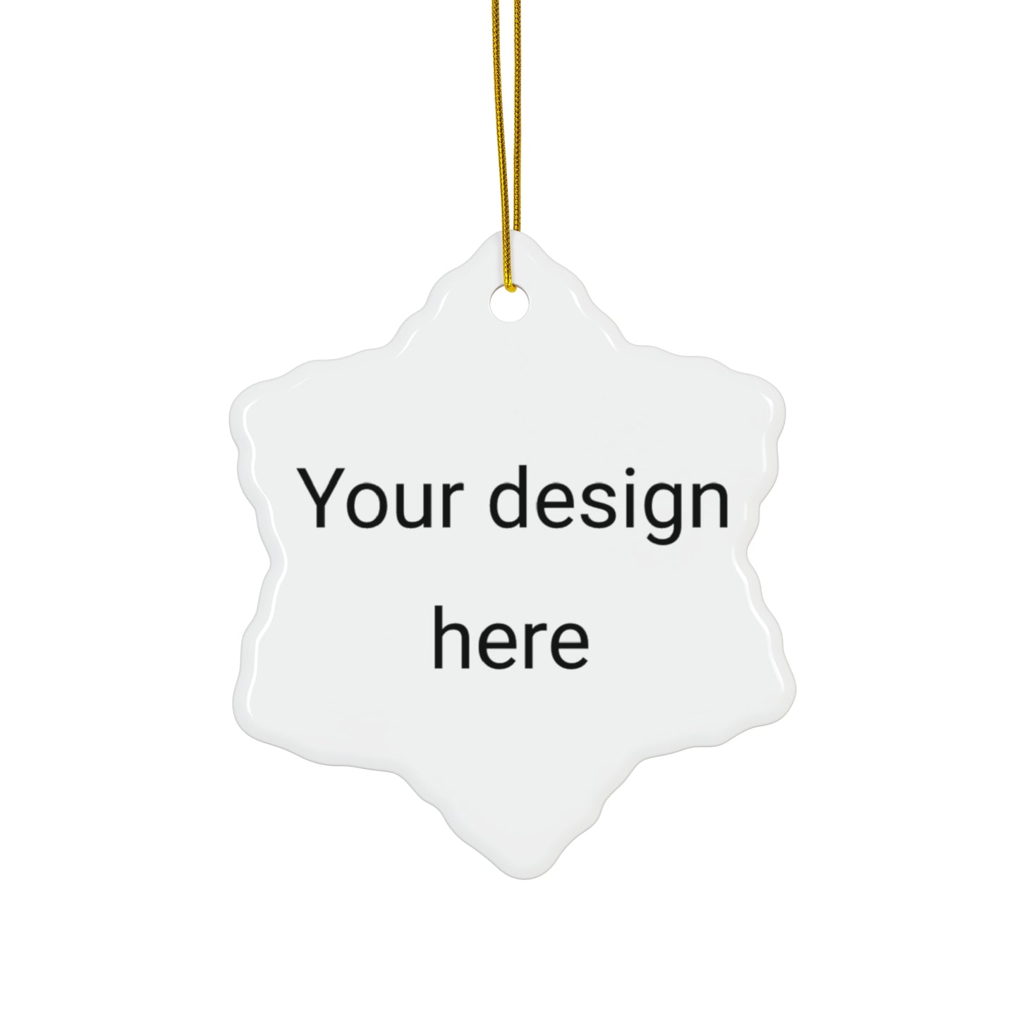 B/Personalized Ceramic Ornament, 4 Shapes