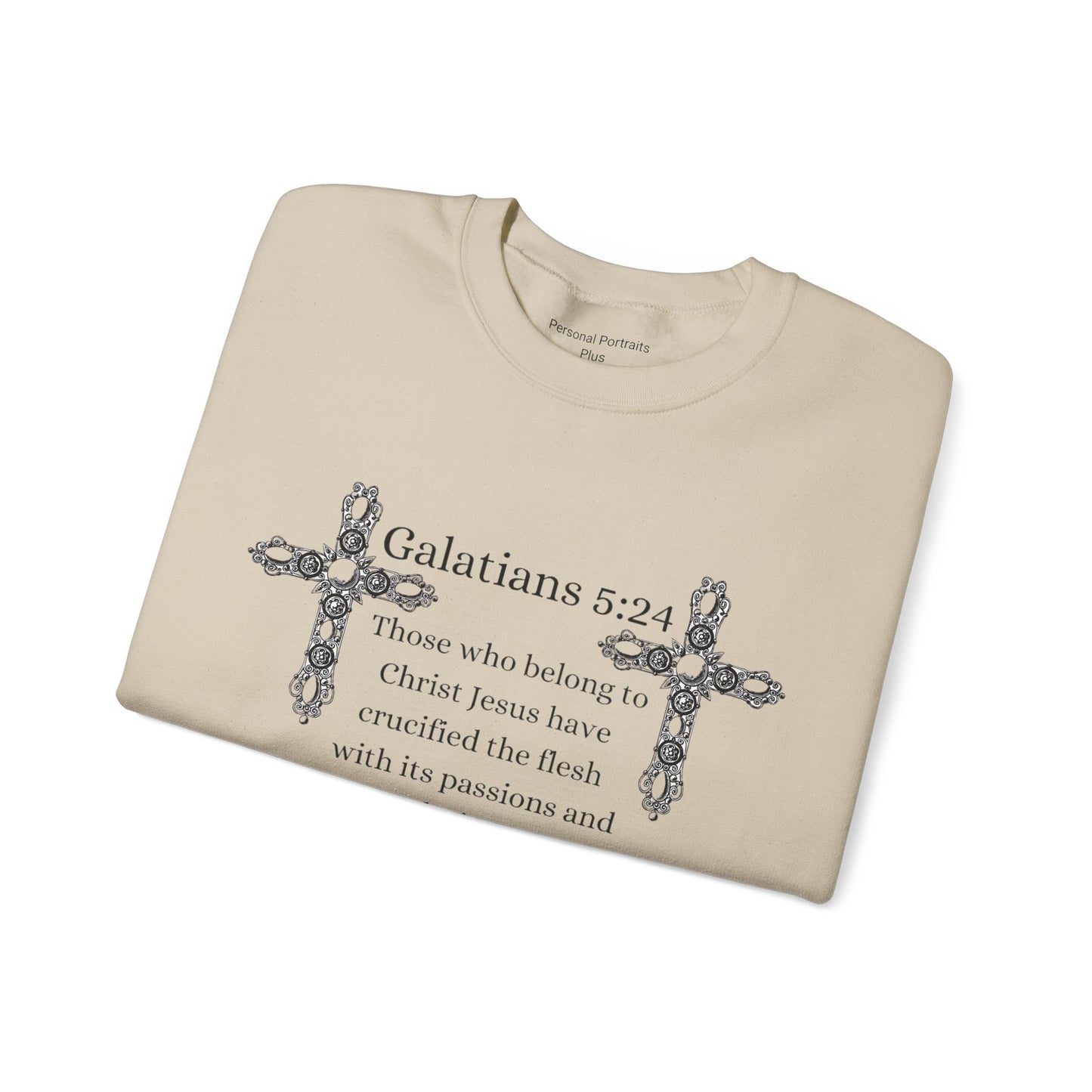 Unisex Heavy Blend™ Crewneck Sweatshirt/Galatians 5:24