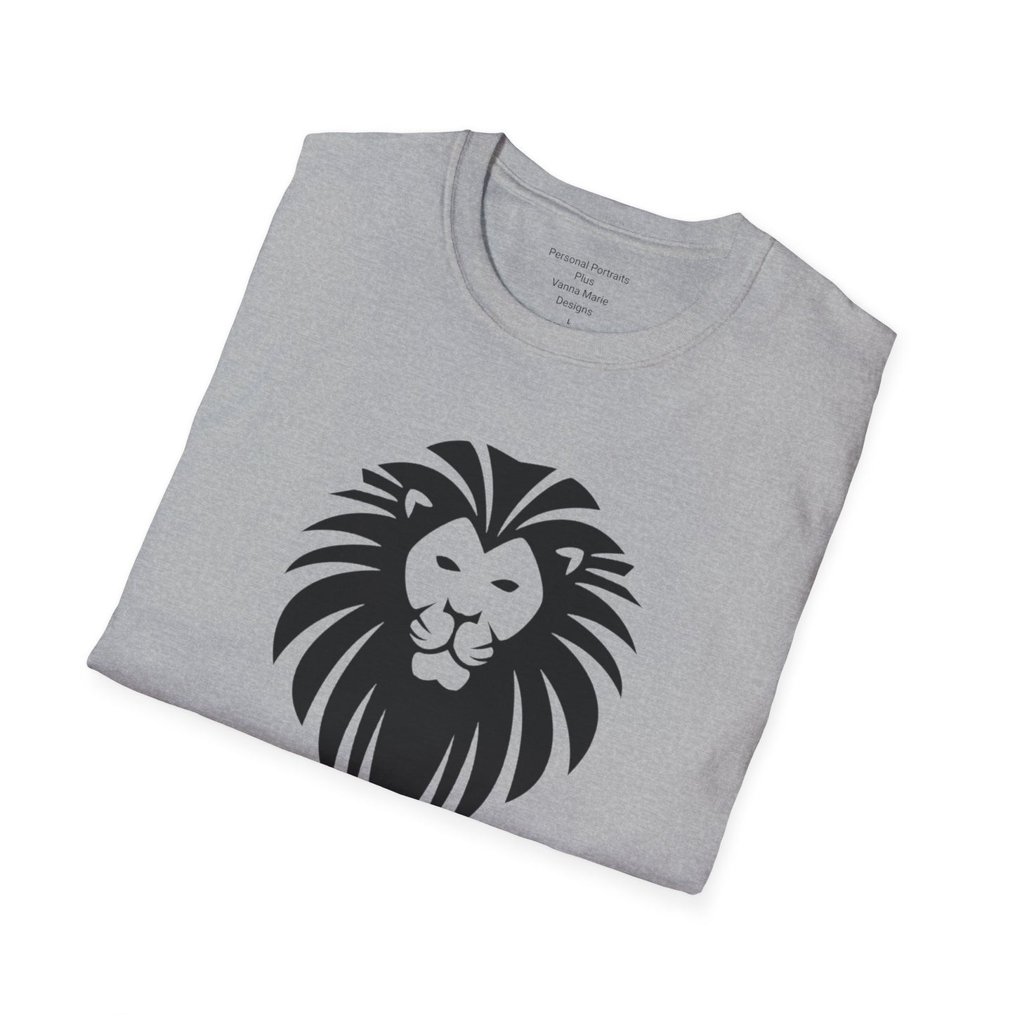 Unisex Softstyle T-Shirt/Yeshua Lion/Black