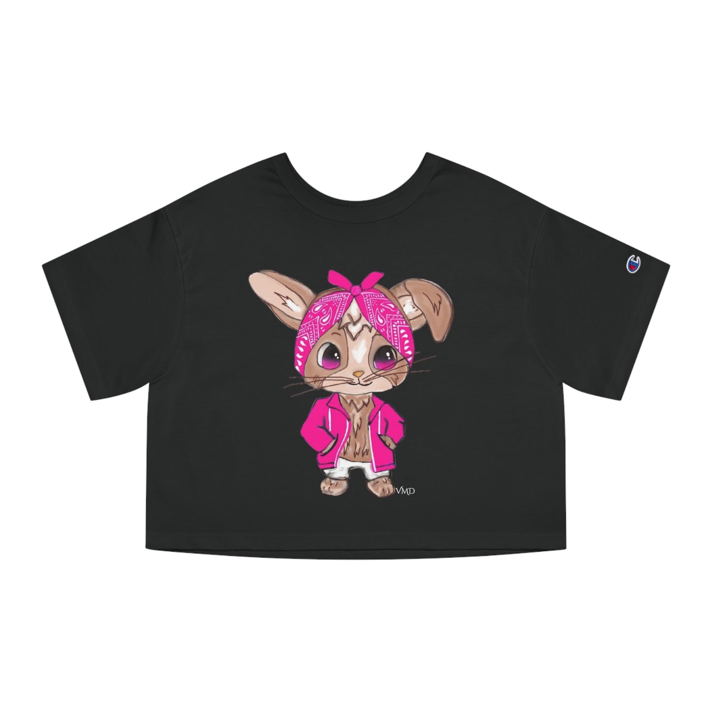 Champion Women's Cropped T-Shirt/Bandana Bunnie/Pink