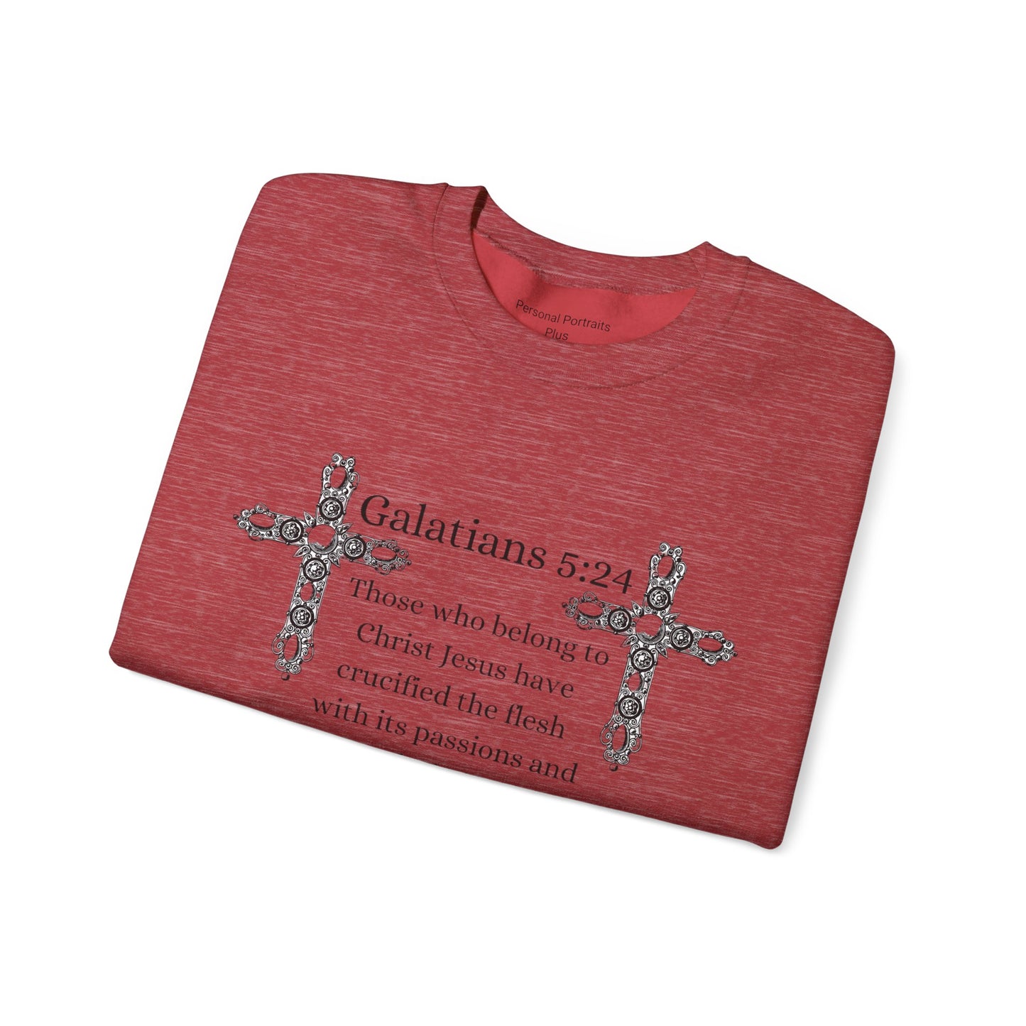 Unisex Heavy Blend™ Crewneck Sweatshirt/Galatians 5:24