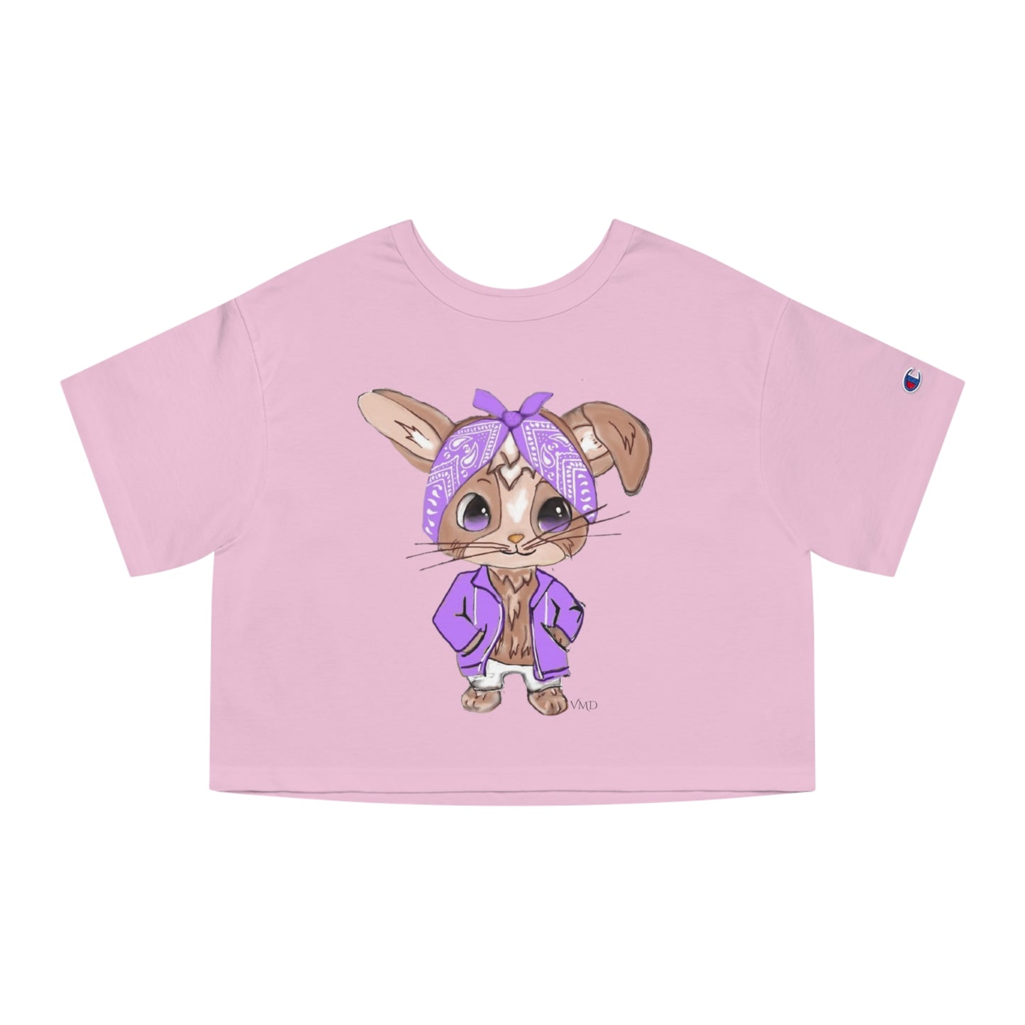 Champion Women's Cropped T-Shirt/Bandana Bunnie/Light Purple