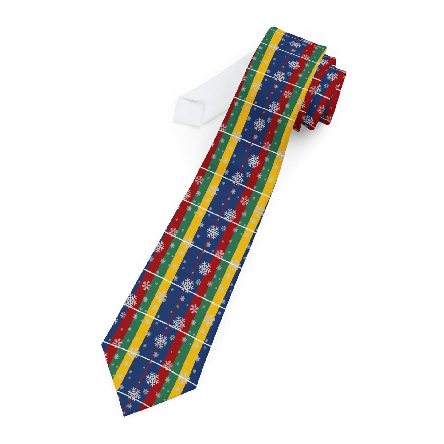 Men's Necktie/Holiday/Blue /Red /Green/ Yellow/ Plaid/ White Snowflakes