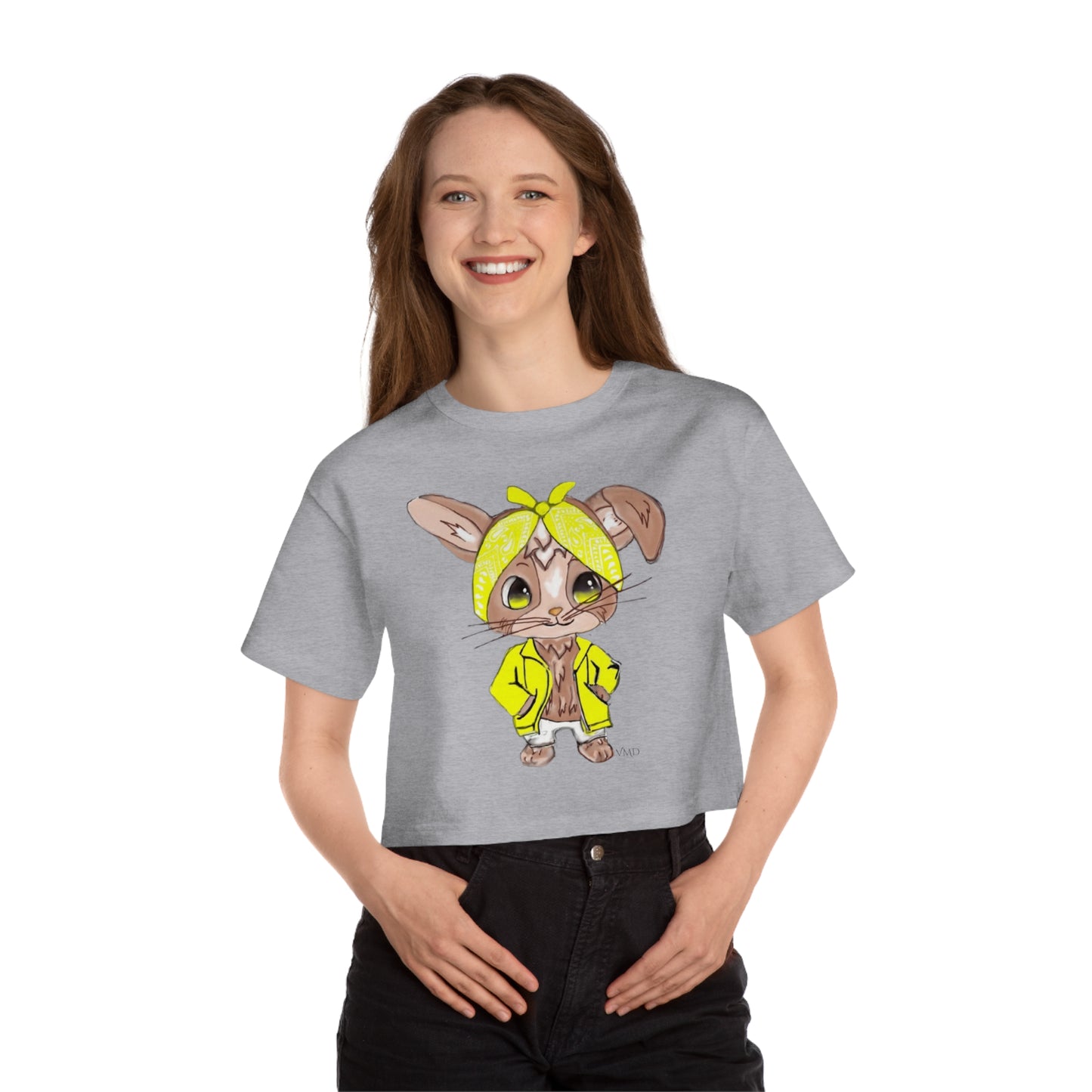 Champion Women's Cropped T-Shirt/Bandana Bunnie/Yellow