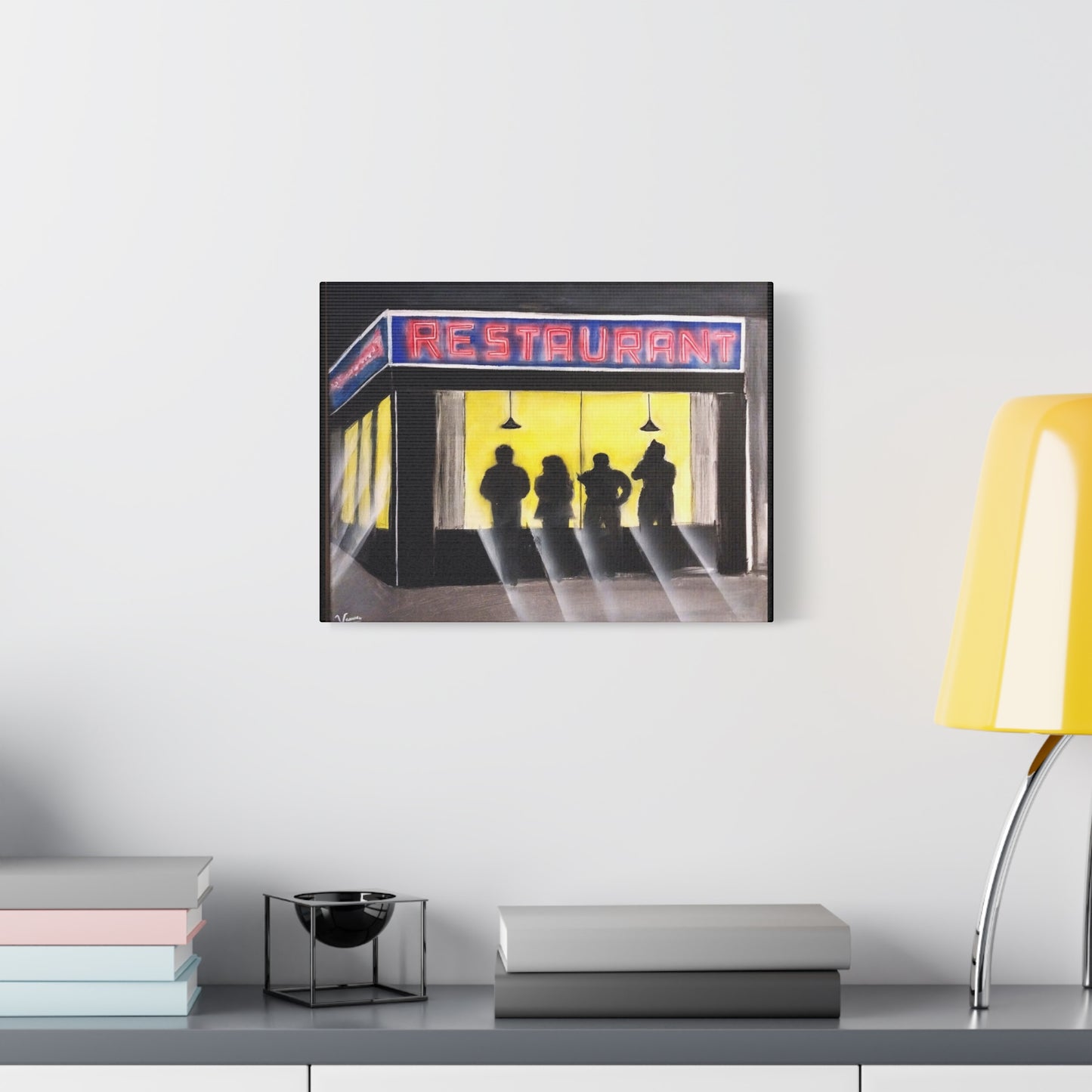 Matte Canvas, Stretched, 1.25" /Acrylic Painted Print/ 90s Sitcom