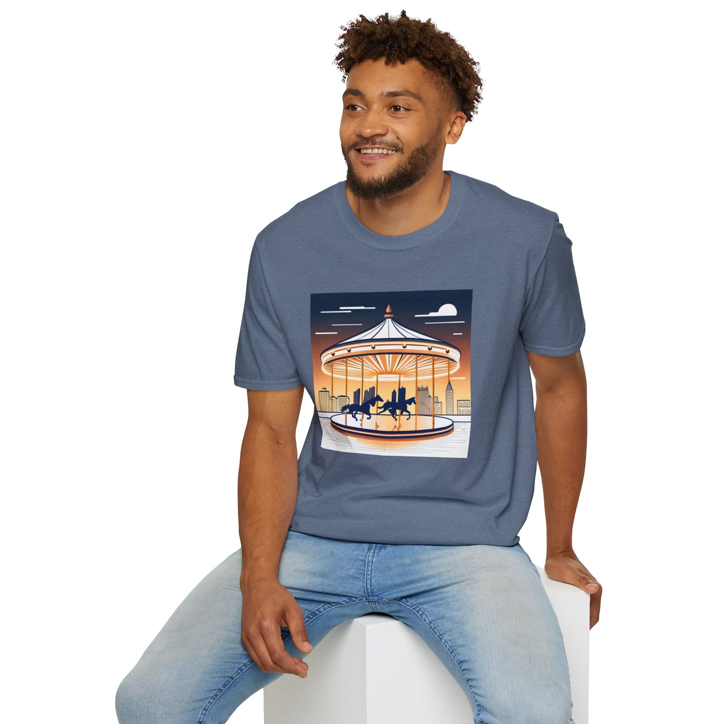 Unisex Softstyle T-Shirt/Carousel 1/Digital Art