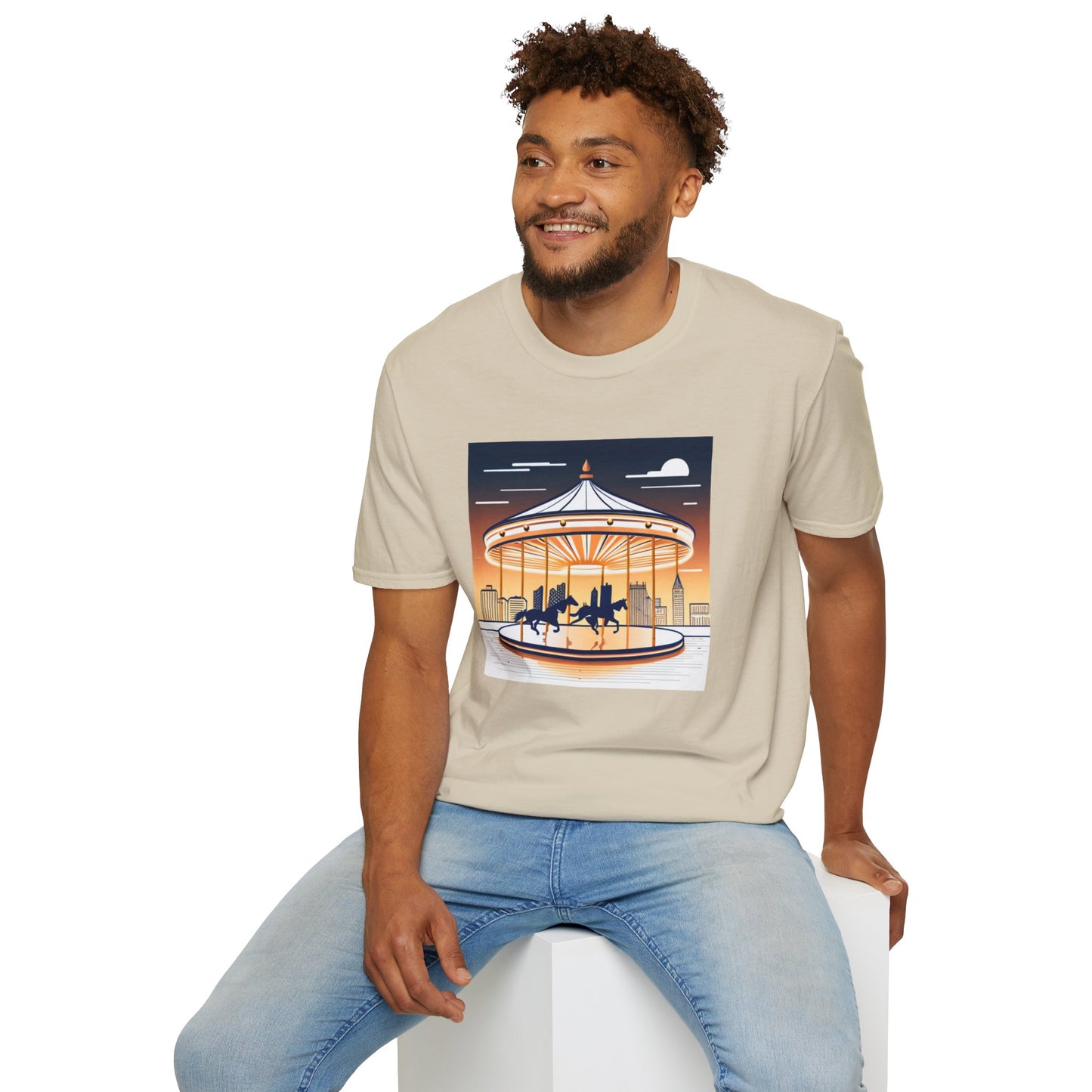 Unisex Softstyle T-Shirt/Carousel 1/Digital Art