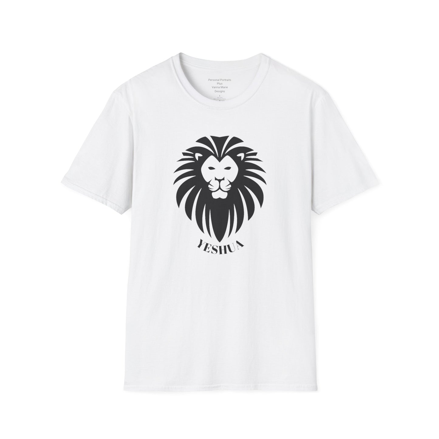 Unisex Softstyle T-Shirt/Yeshua Lion/Black