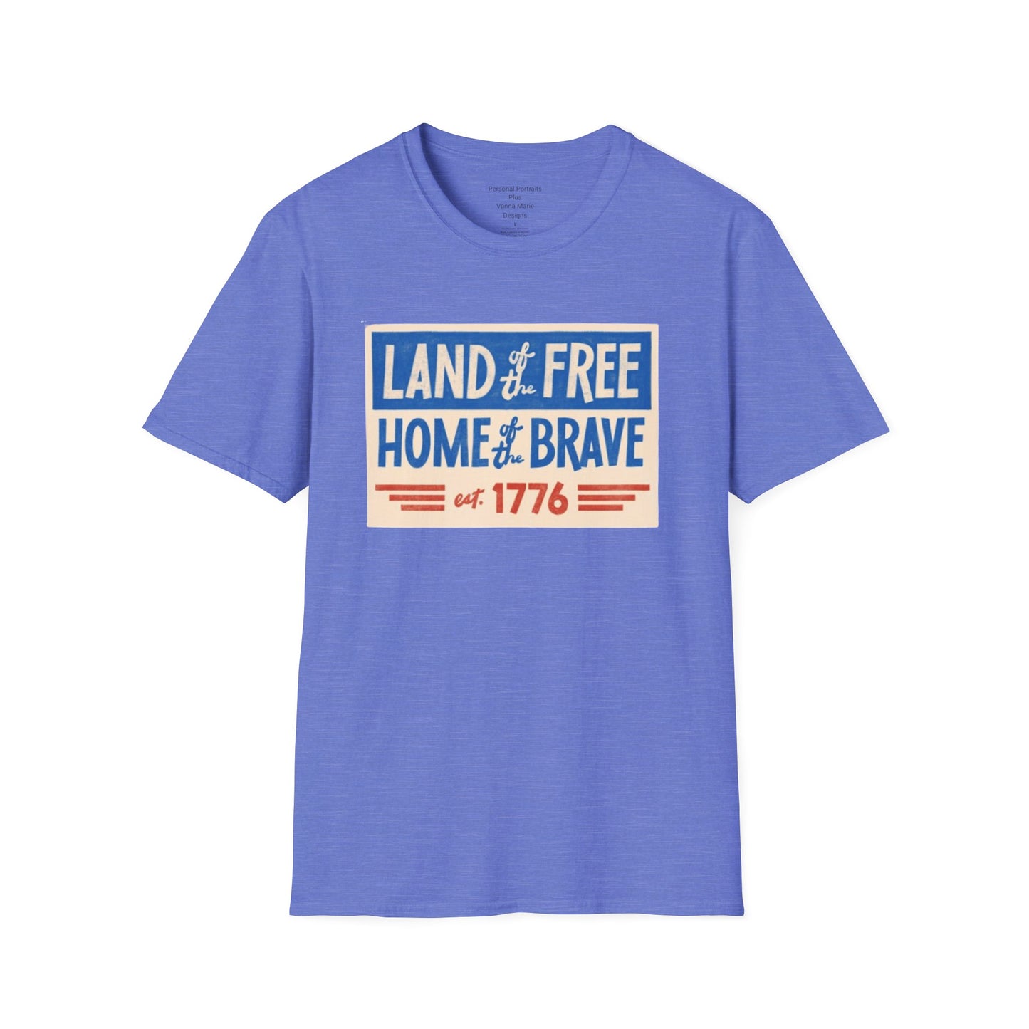 Unisex Softstyle T-Shirt/4th of July/Land of the Free Home of the Brave