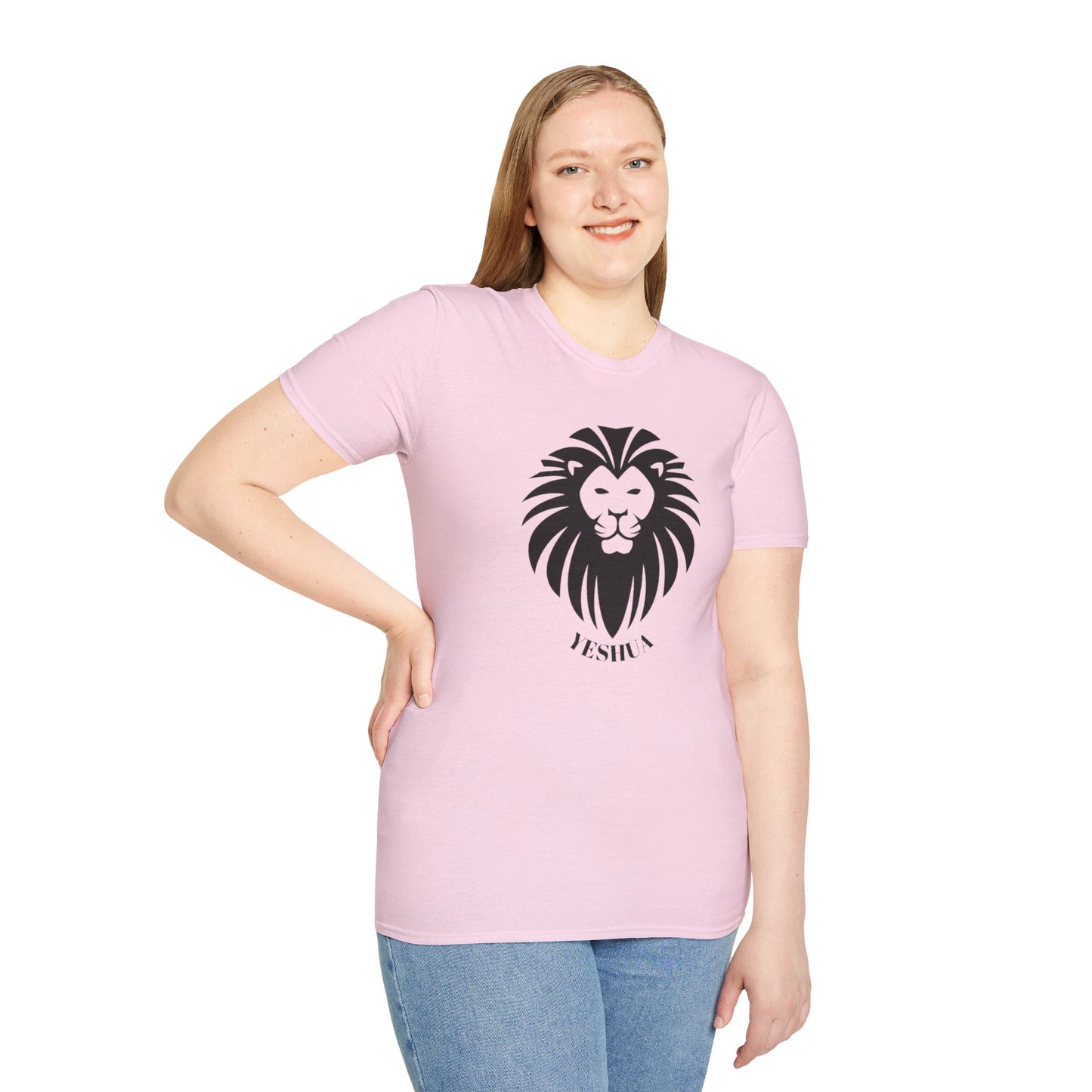 Unisex Softstyle T-Shirt/Yeshua Lion/Black