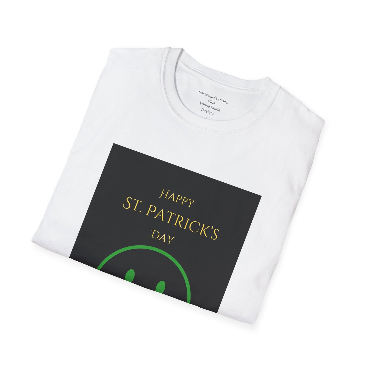 Unisex Softstyle T-Shirt/Happy St. Patricks Day/smiley face