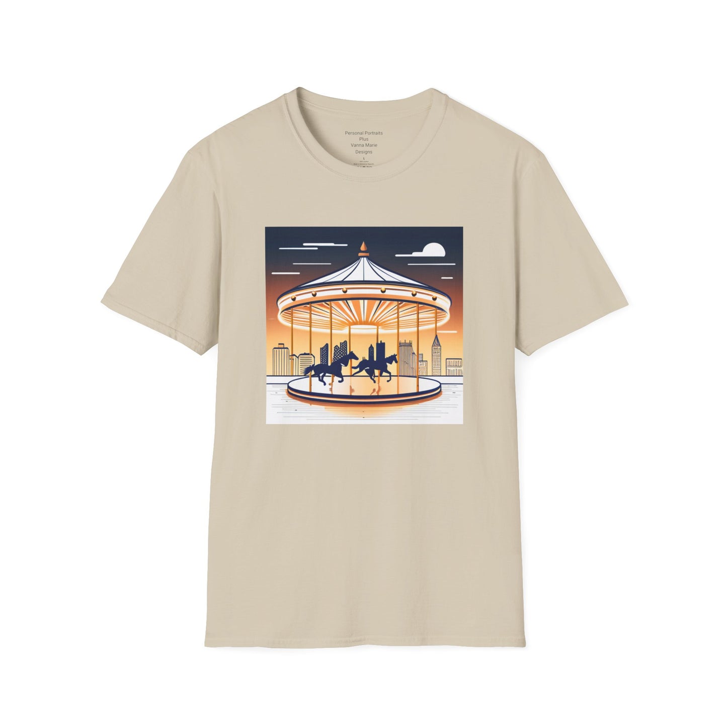 Unisex Softstyle T-Shirt/Carousel 1/Digital Art